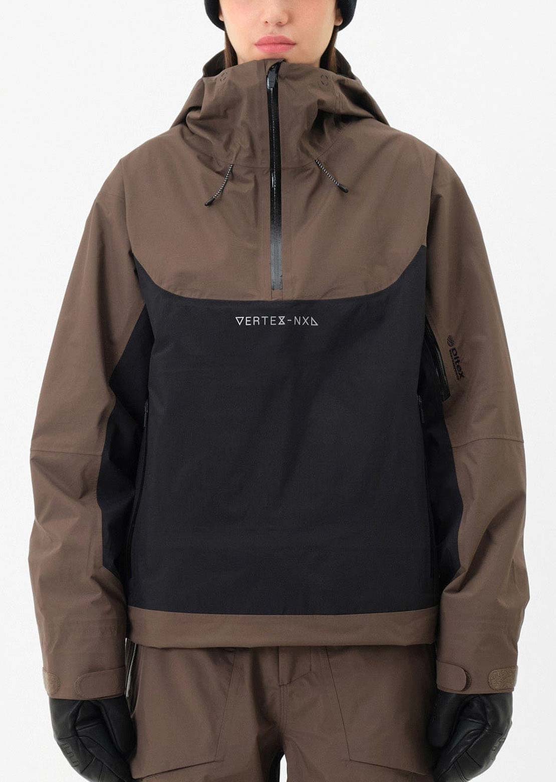 Dimito x Vertex VTX 3L Pullover Jacket Dark Brown