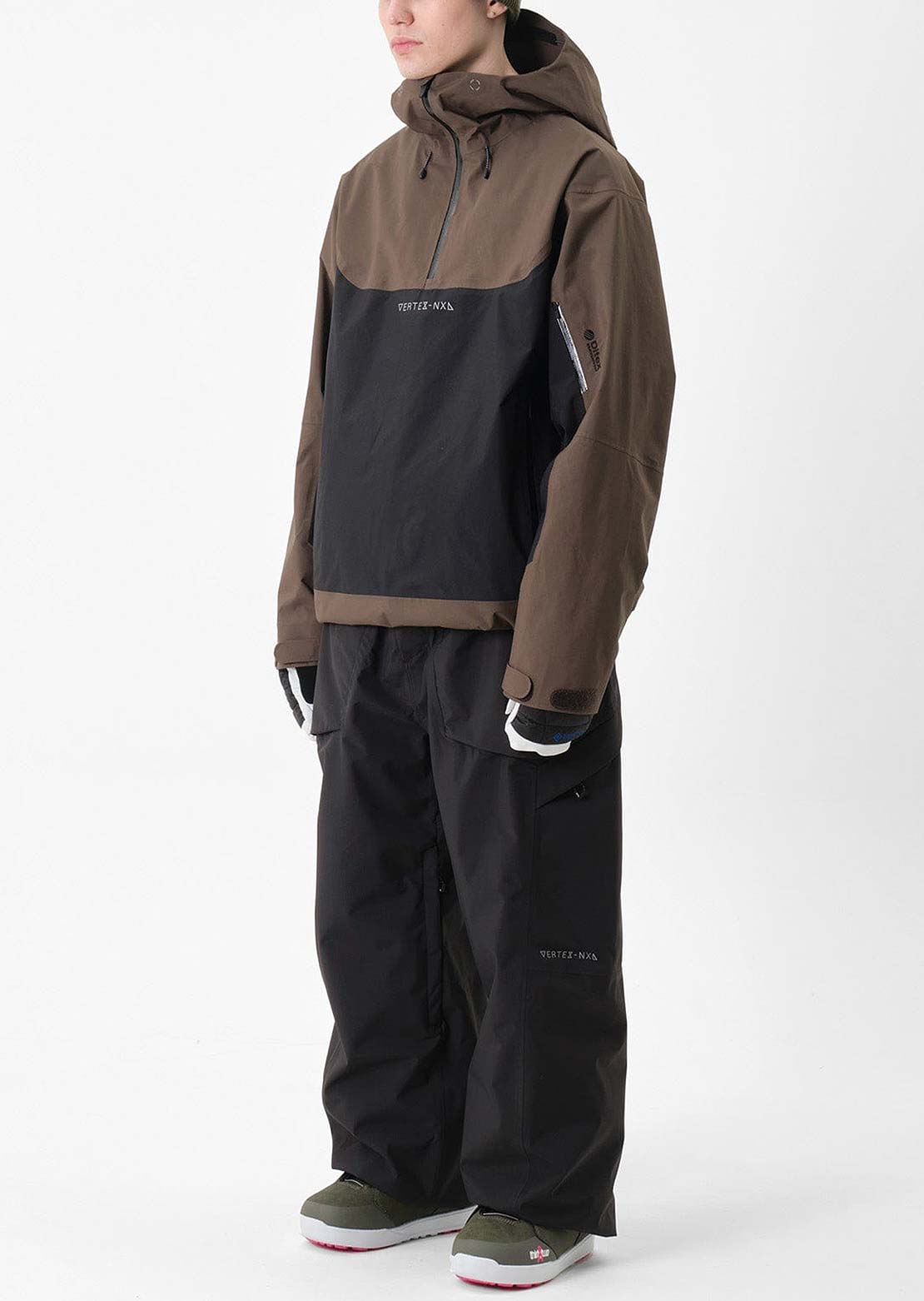 Dimito x Vertex VTX 3L Pullover Jacket Dark Brown