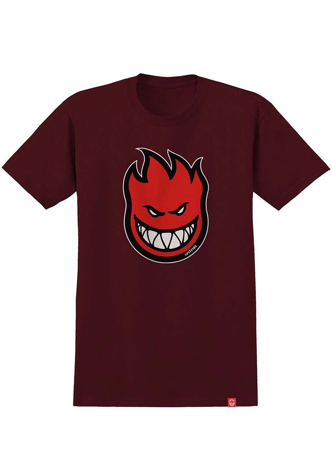 Spitfire Unisex Bighead Fill T-shirt Maroon
