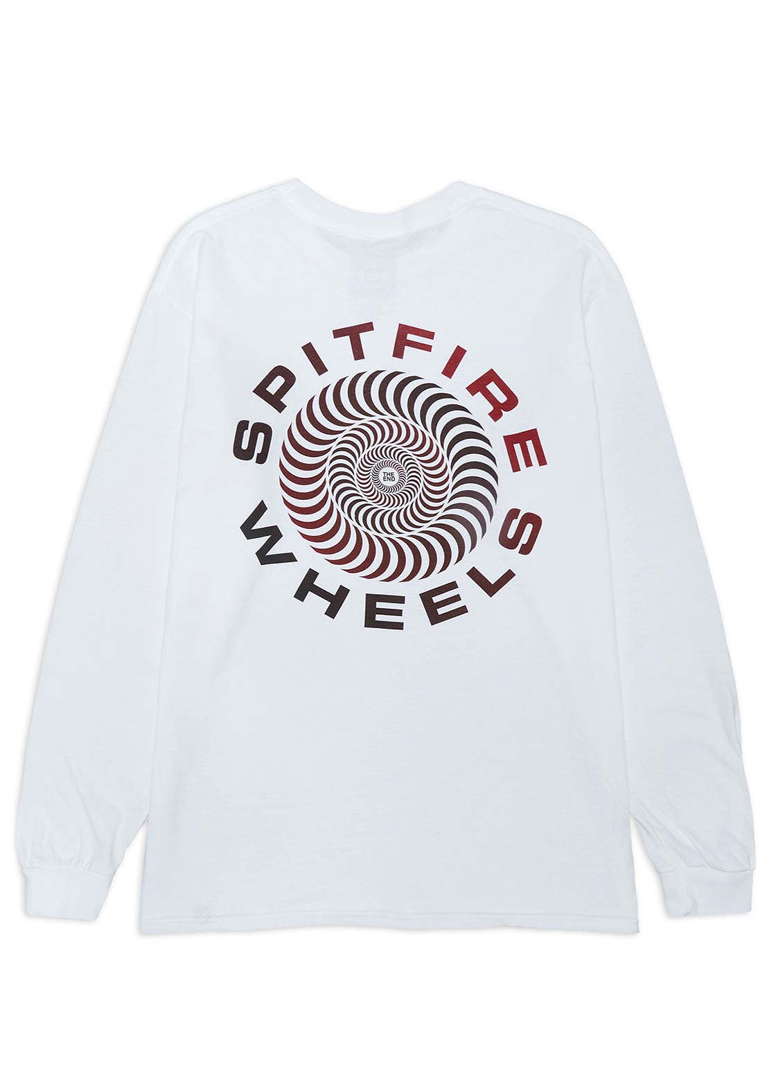 Spitfire Unisex Classic '87 Swirl Fade Fill Long Sleeve White