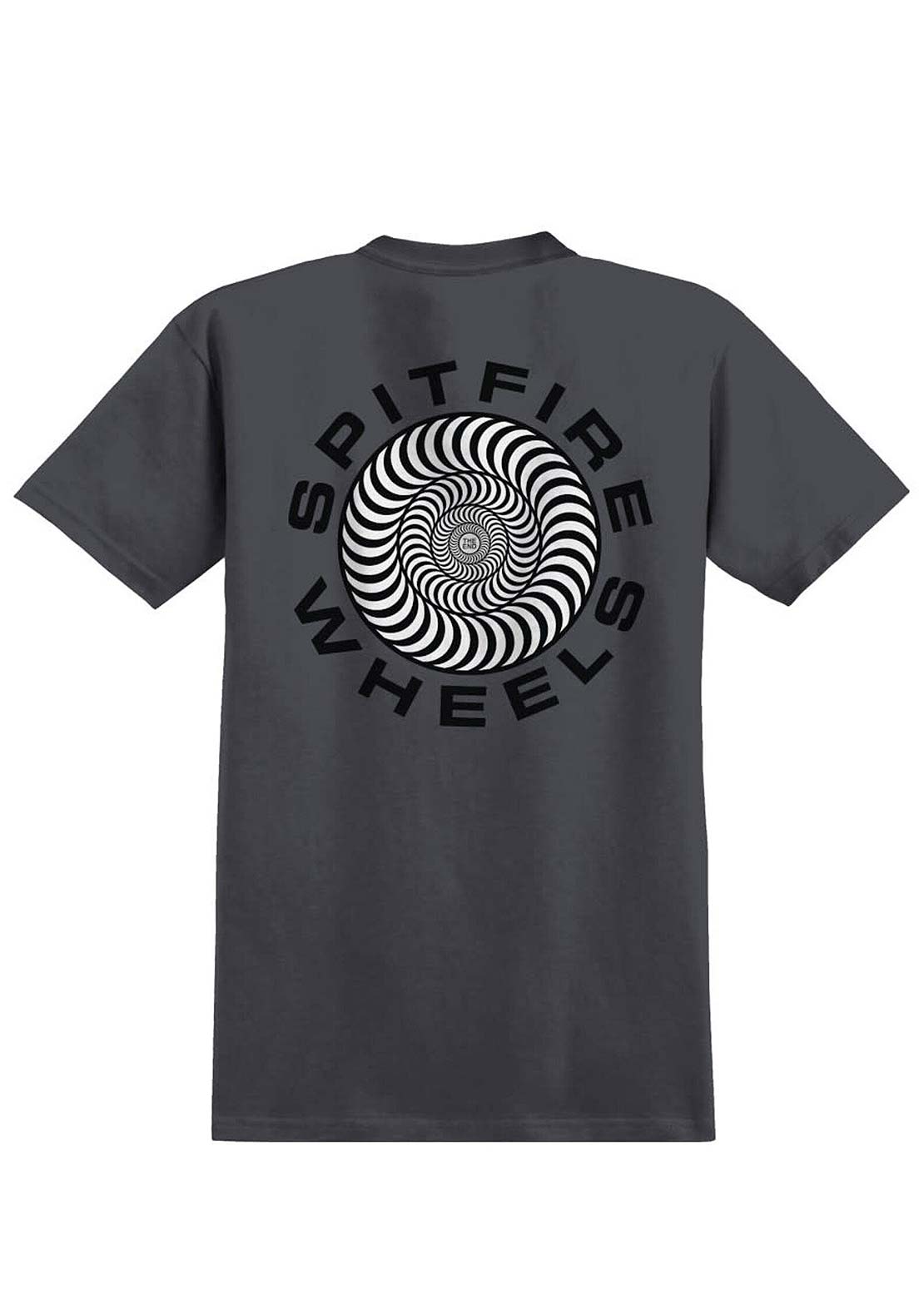 Spitfire Unisex Classic '87 Swirl Fill T-shirt Charcoal
