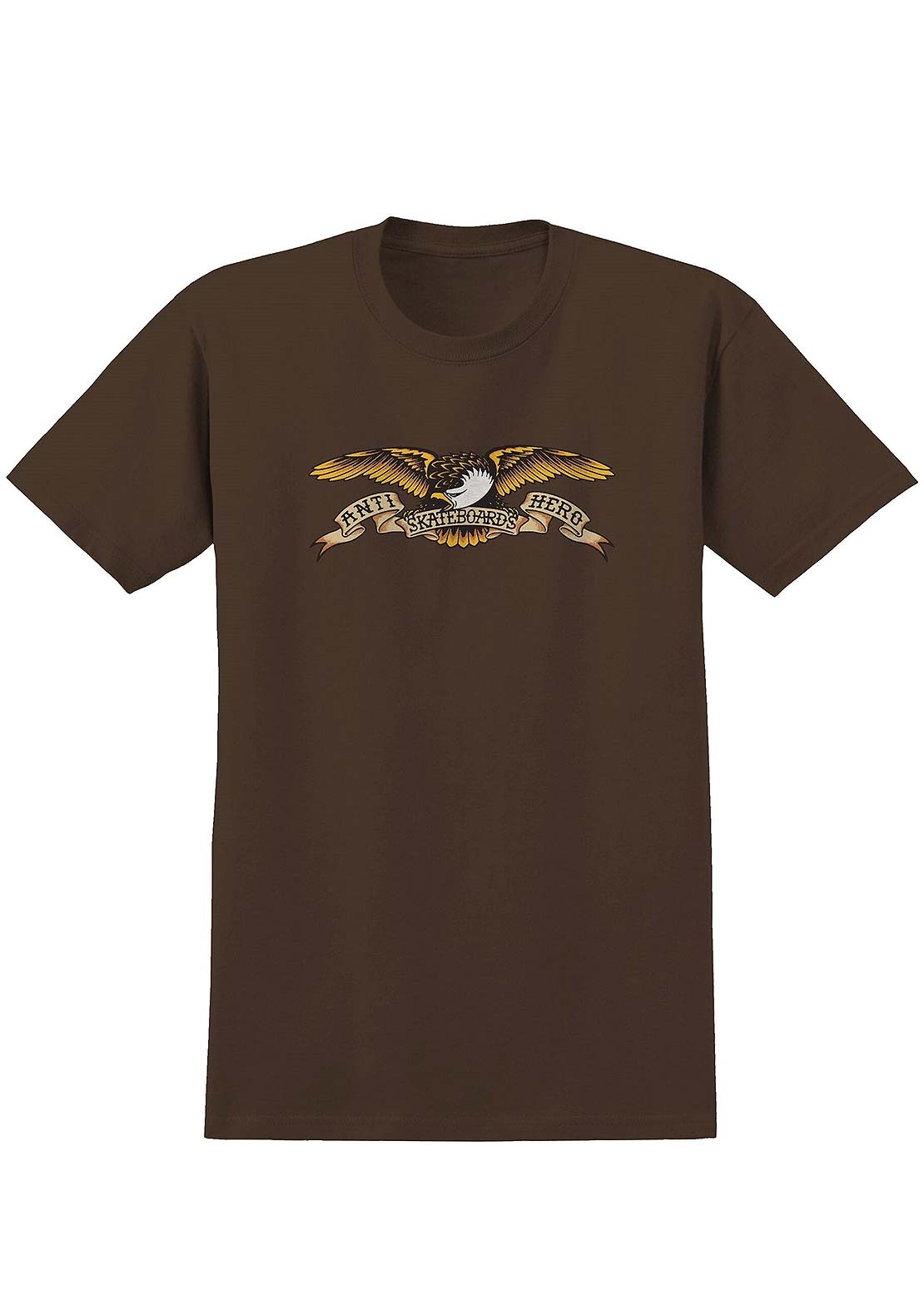 AntiHero Unisex Eagle Ringspun T-shirt Brown