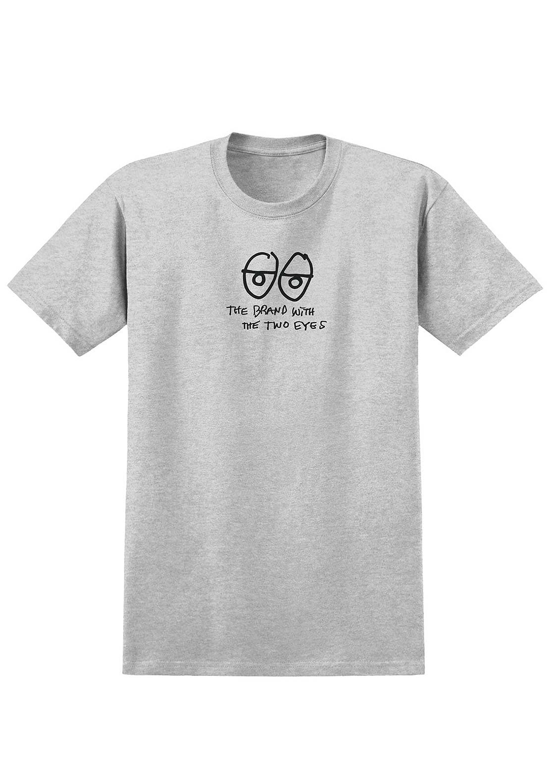 Krooked Unisex Two Eyes T-shirt Ash Grey