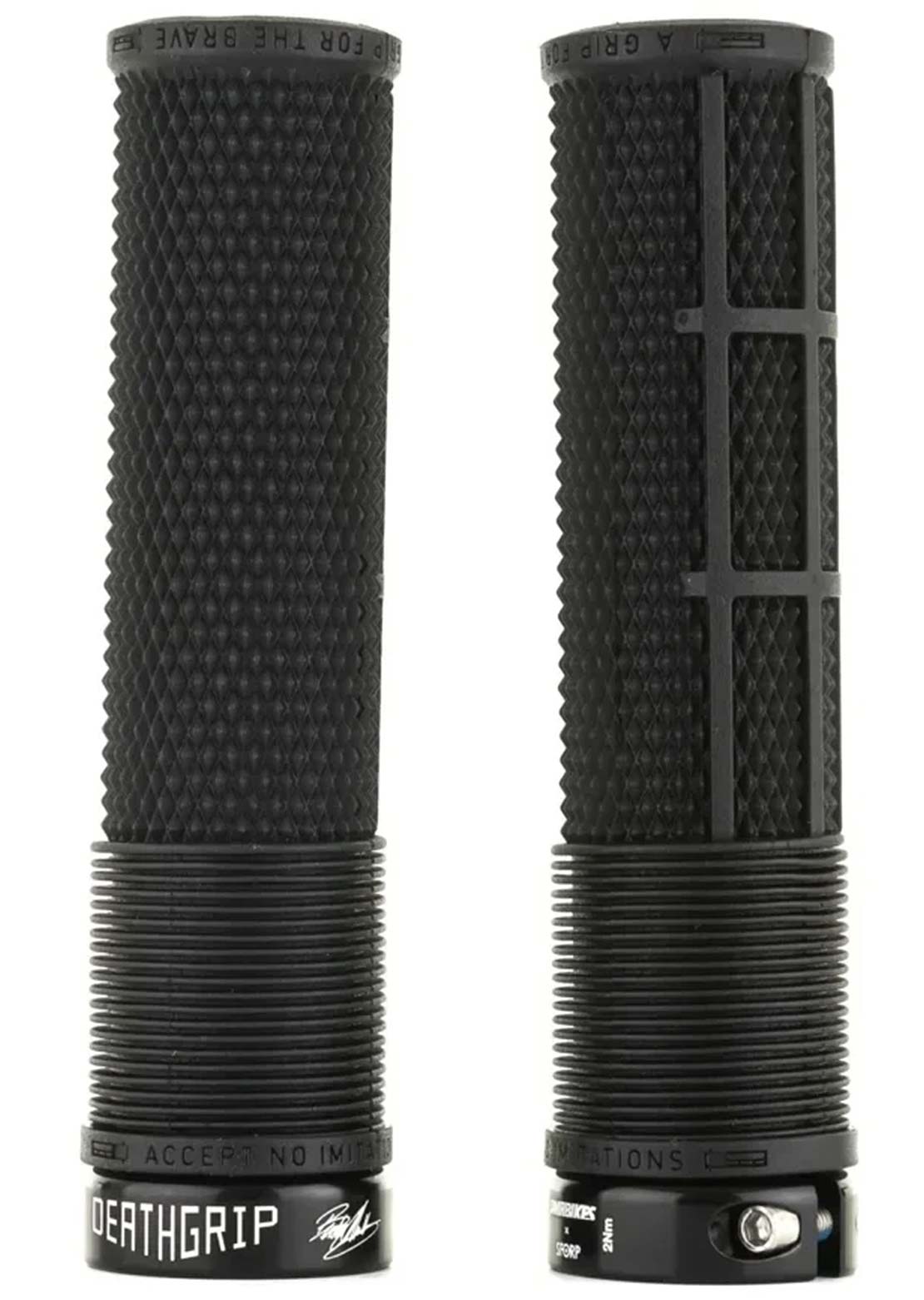 DMR DeathGrip THICK Flangeless Lock-On Mountain Bike Grip Black