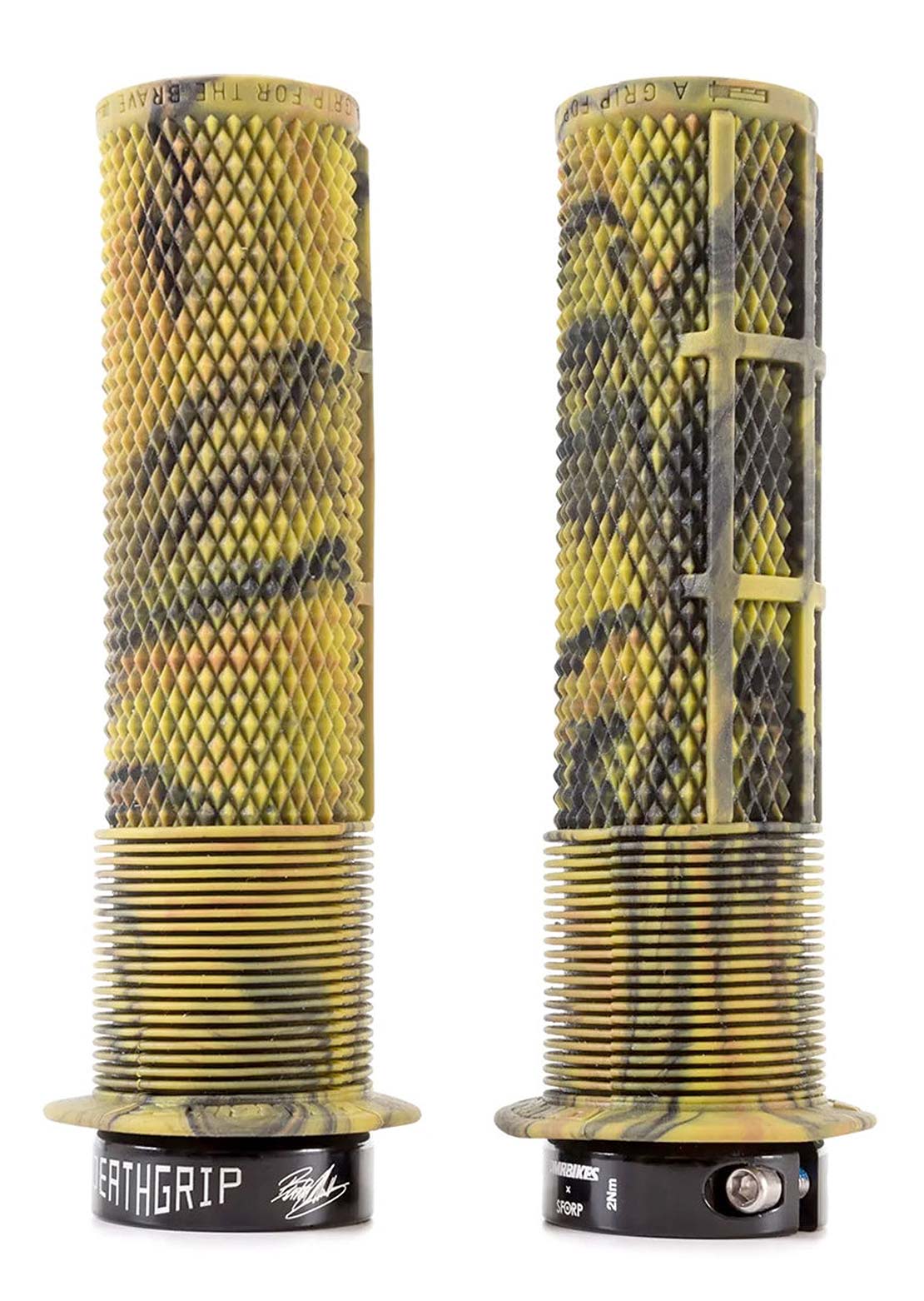 DMR Unisex DeathGrip Flanged Thick Mountain Bike Grip Camo