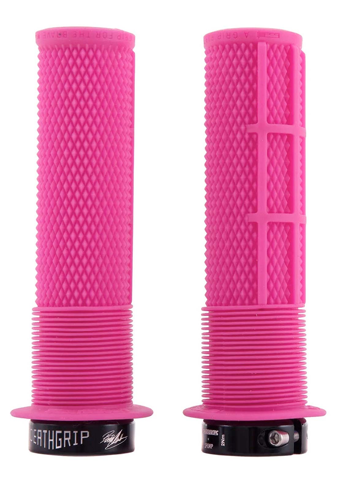 DMR Unisex DeathGrip Flanged Thick Mountain Bike Grip Pink