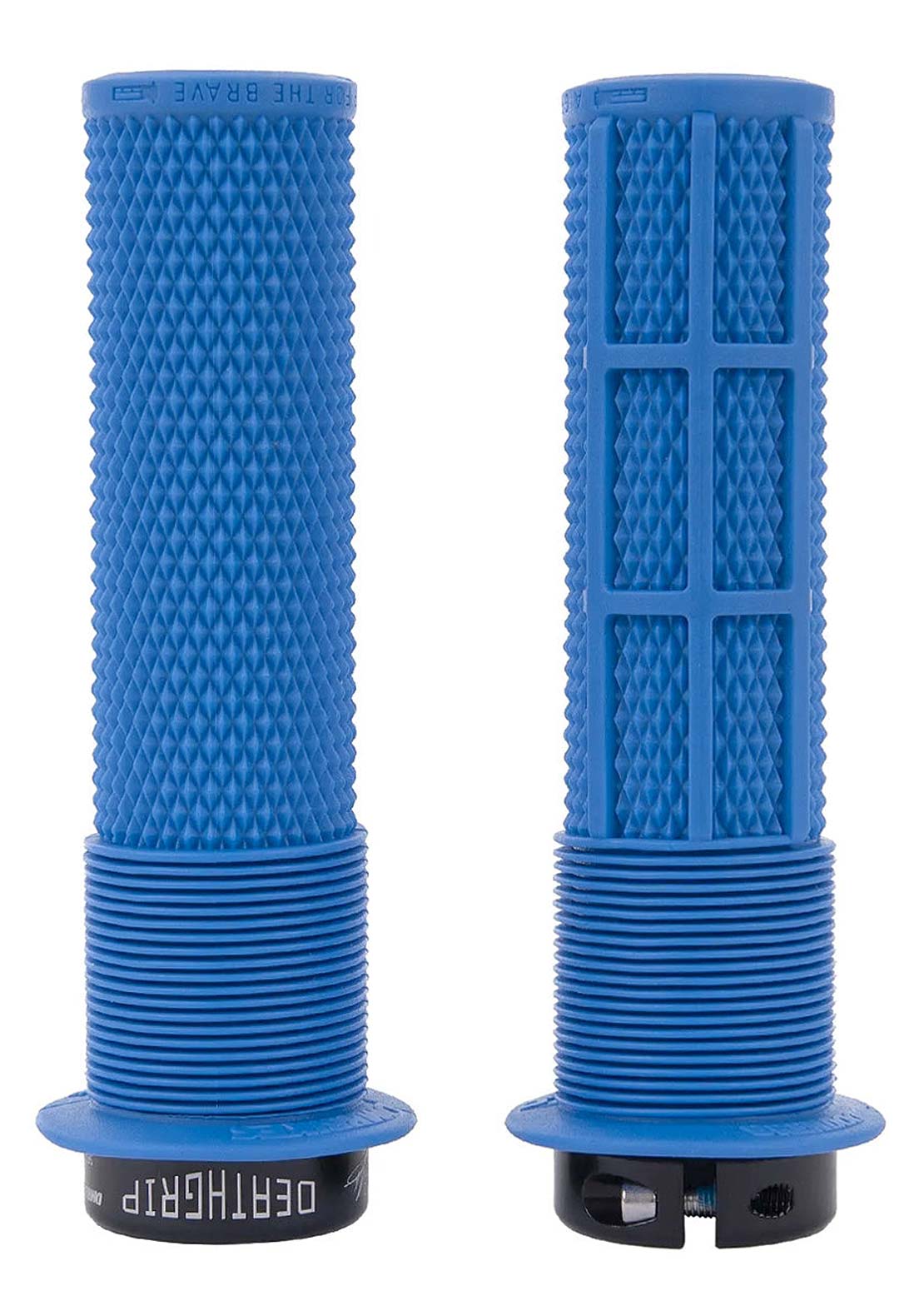 DMR Unisex DeathGrip Flanged Thick Mountain Bike Grip Royal Blue