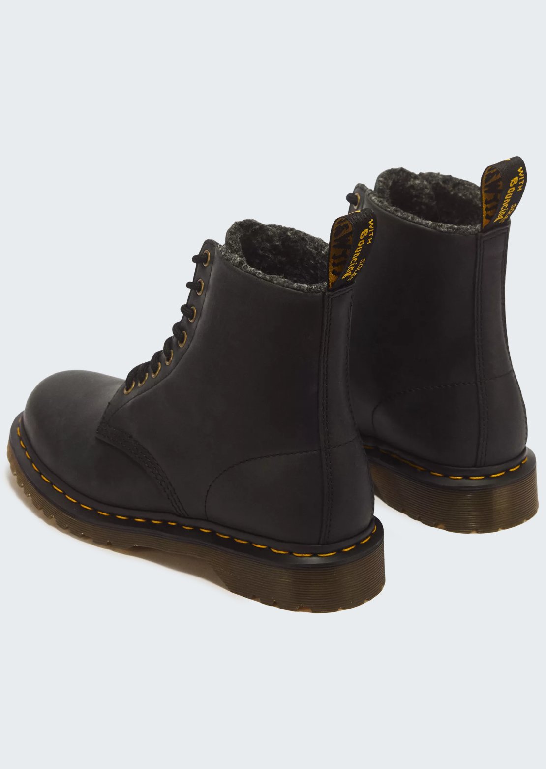 Dr.Martens Men's 1460 WL Boots Black Crazy Horse