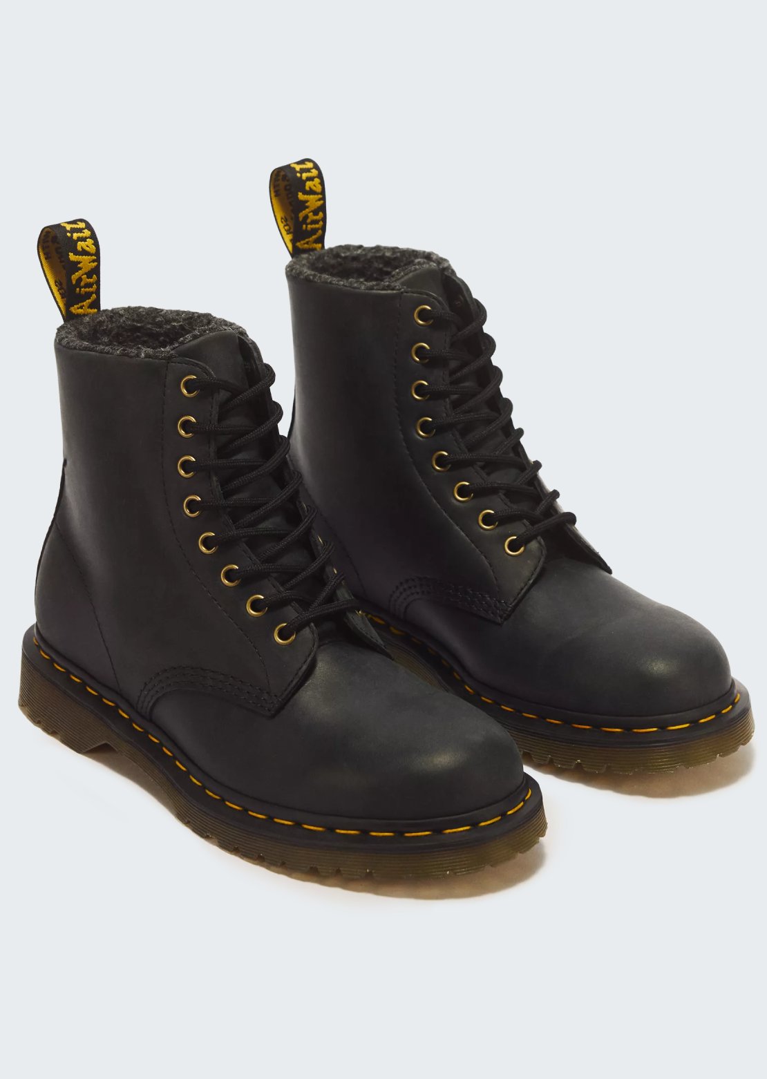 Dr.Martens Men's 1460 WL Boots Black Crazy Horse