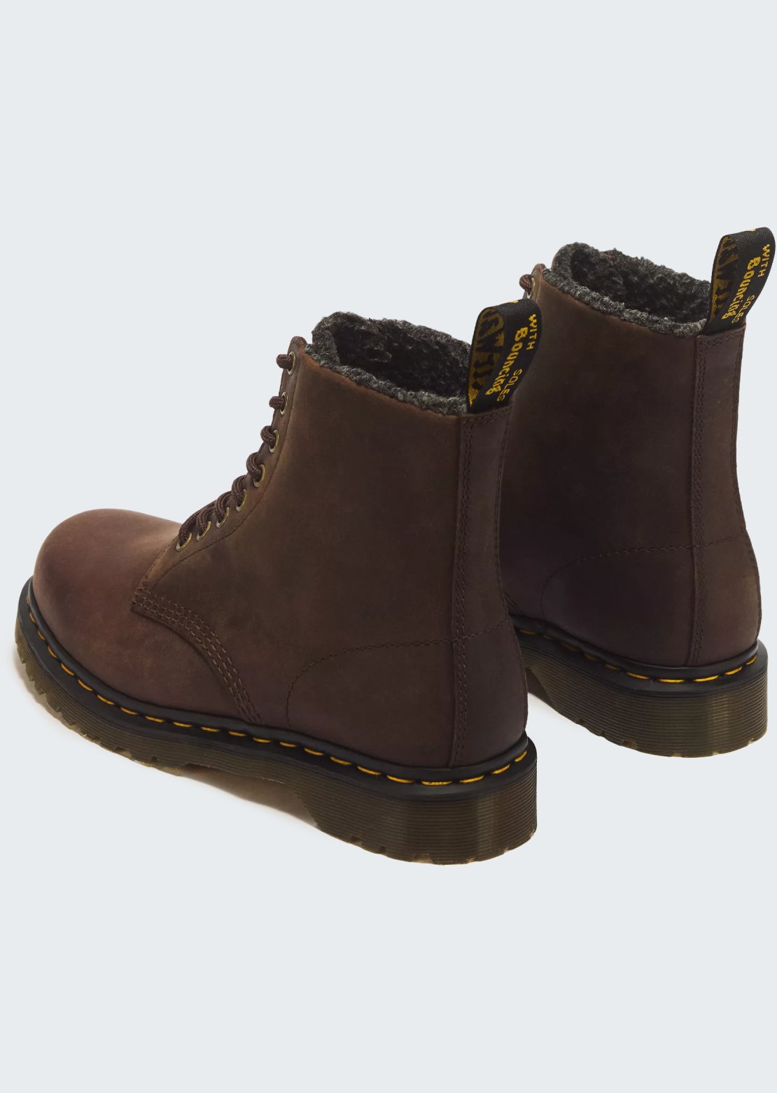 Dr.Martens Men's 1460 WL Boots Dark Brown Crazy Horse