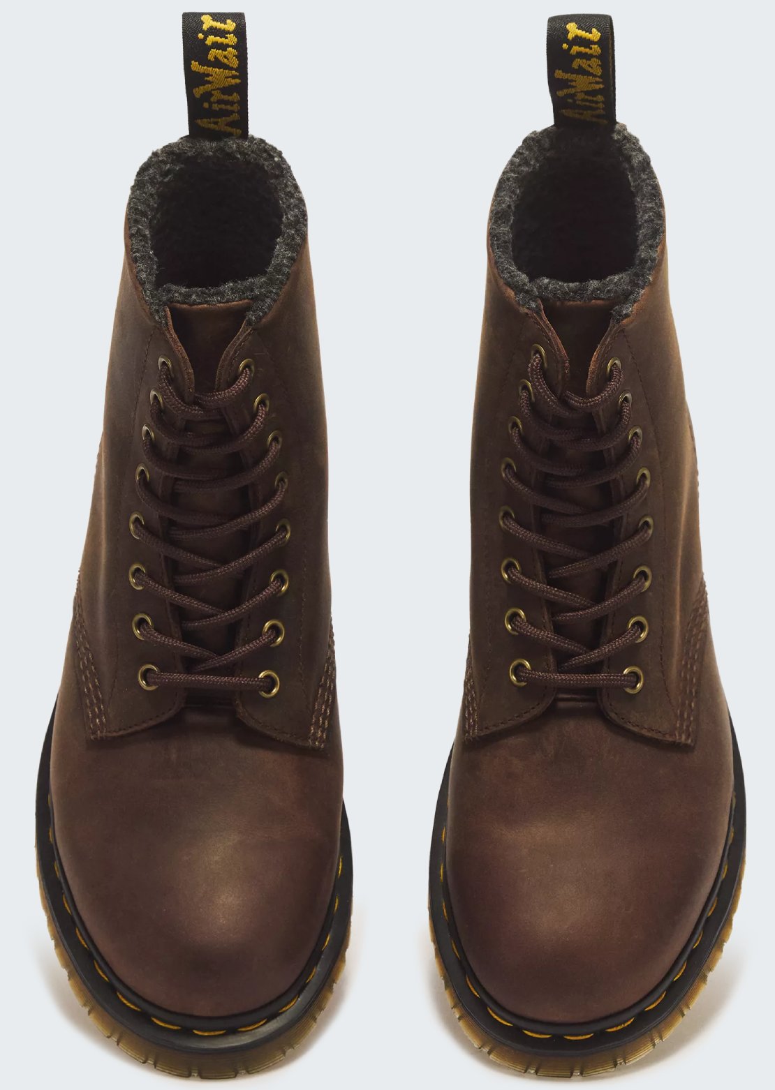 Dr.Martens Men's 1460 WL Boots Dark Brown Crazy Horse