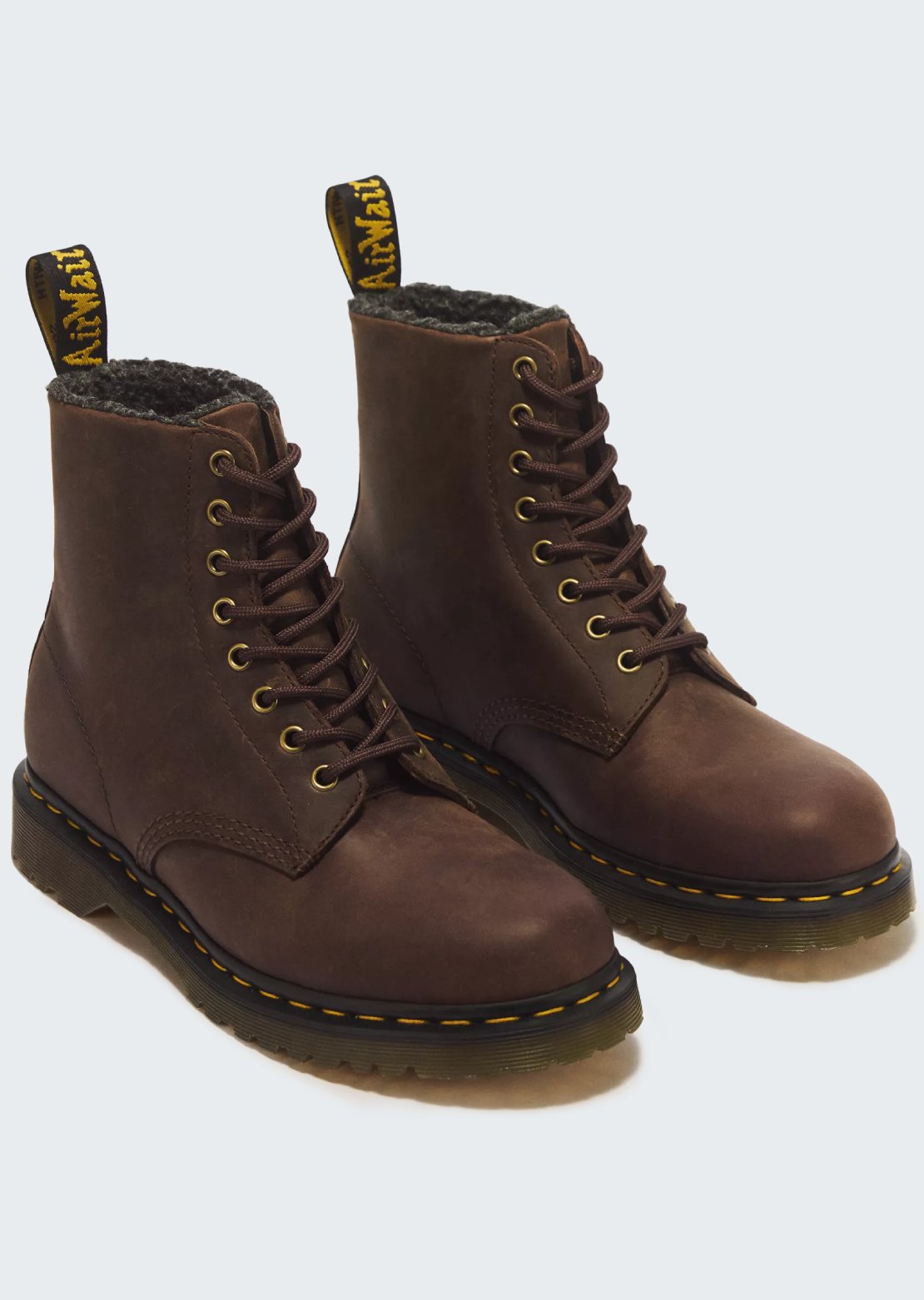 Dr.Martens Men's 1460 WL Boots Dark Brown Crazy Horse