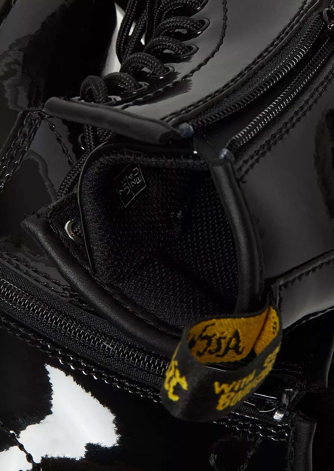 Dr.Martens Toddler 1460 Patent Lamper Boots Black