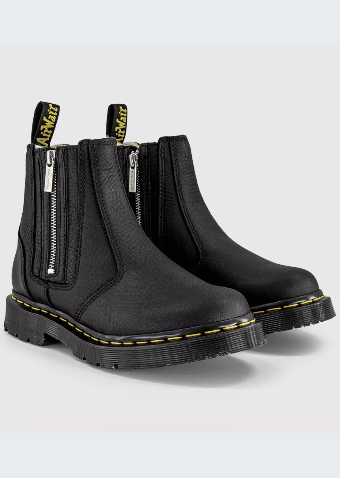 Dr.Martens Women's 2976 Alyson With Zip Boots Black Grizzly