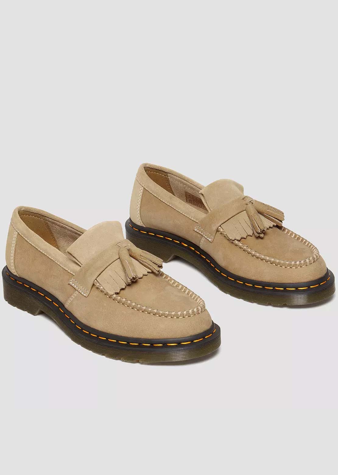 Dr.Martens Women&#39;s Adrian Tumbled Nubuck Loafer Shoes Savannah Tan