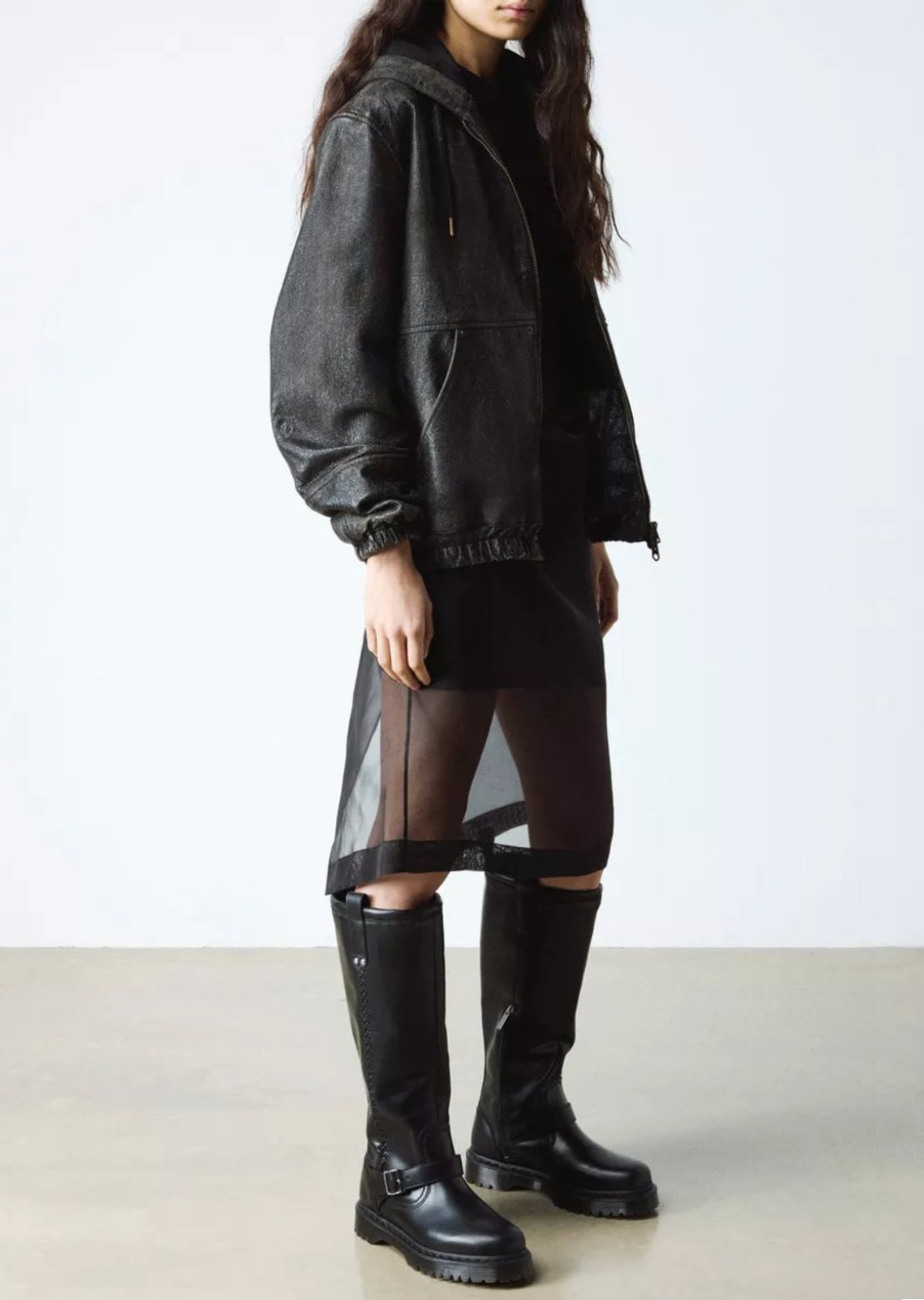 Dr.Martens Women's Anistone BKR High Leg Boots Black