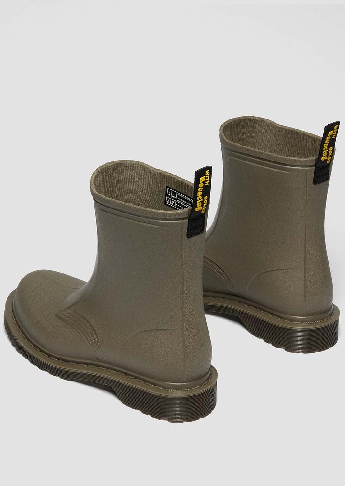 Dr.Martens Women's 1460 Rain Pull On Waterproof Boots Olive