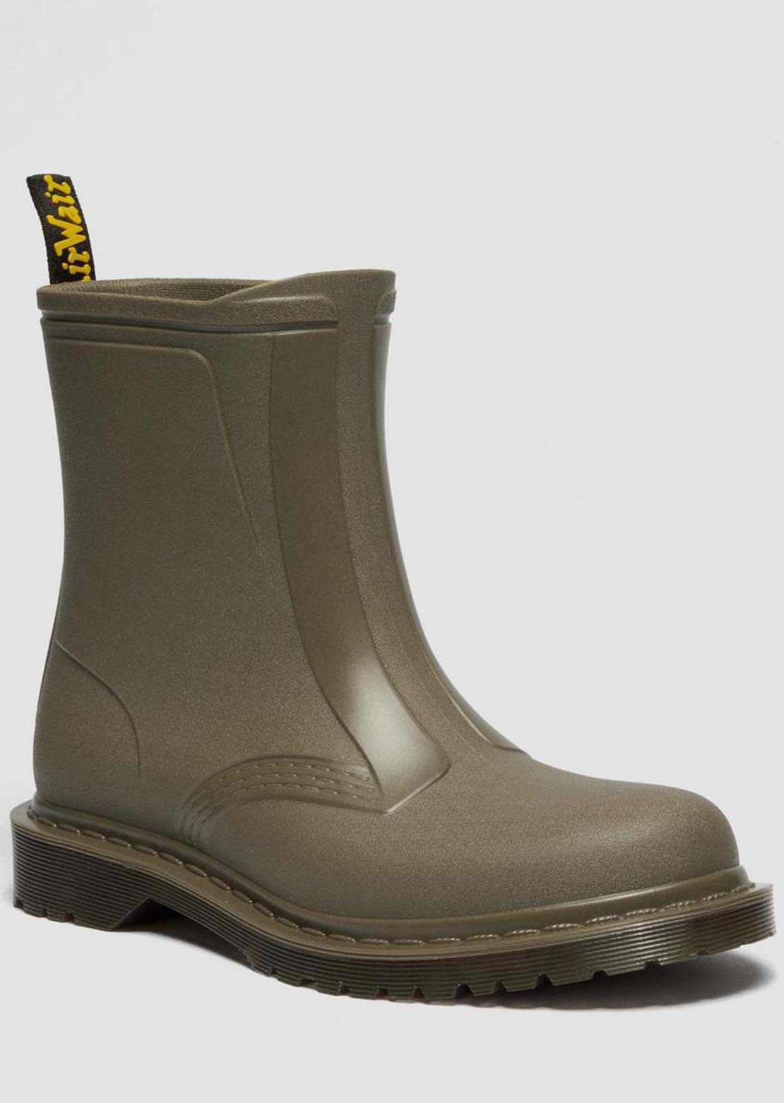 Dr.Martens Women's 1460 Rain Pull On Waterproof Boots Olive