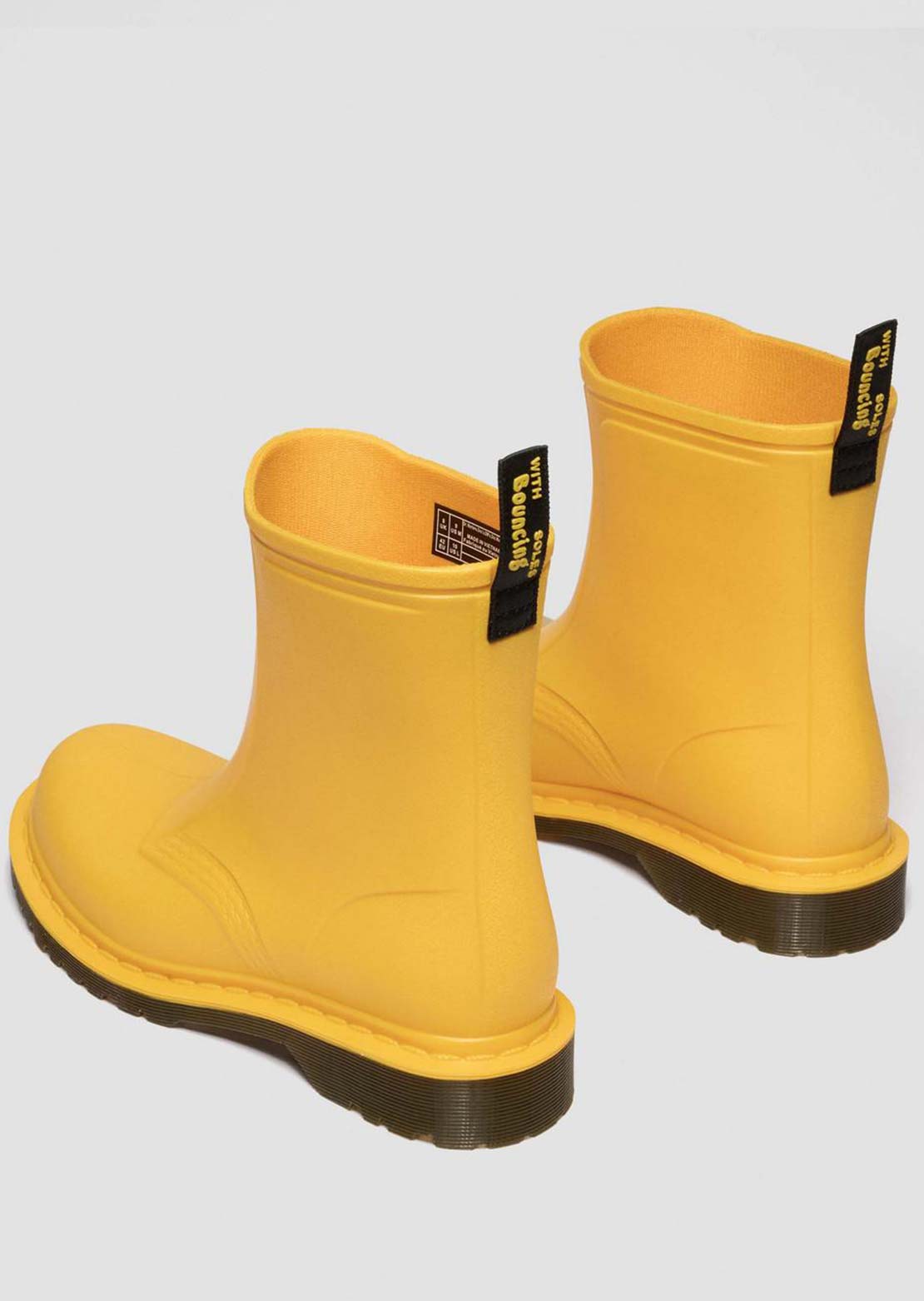 Dr.Martens Women's 1460 Rain Pull On Waterproof Boots Yellow