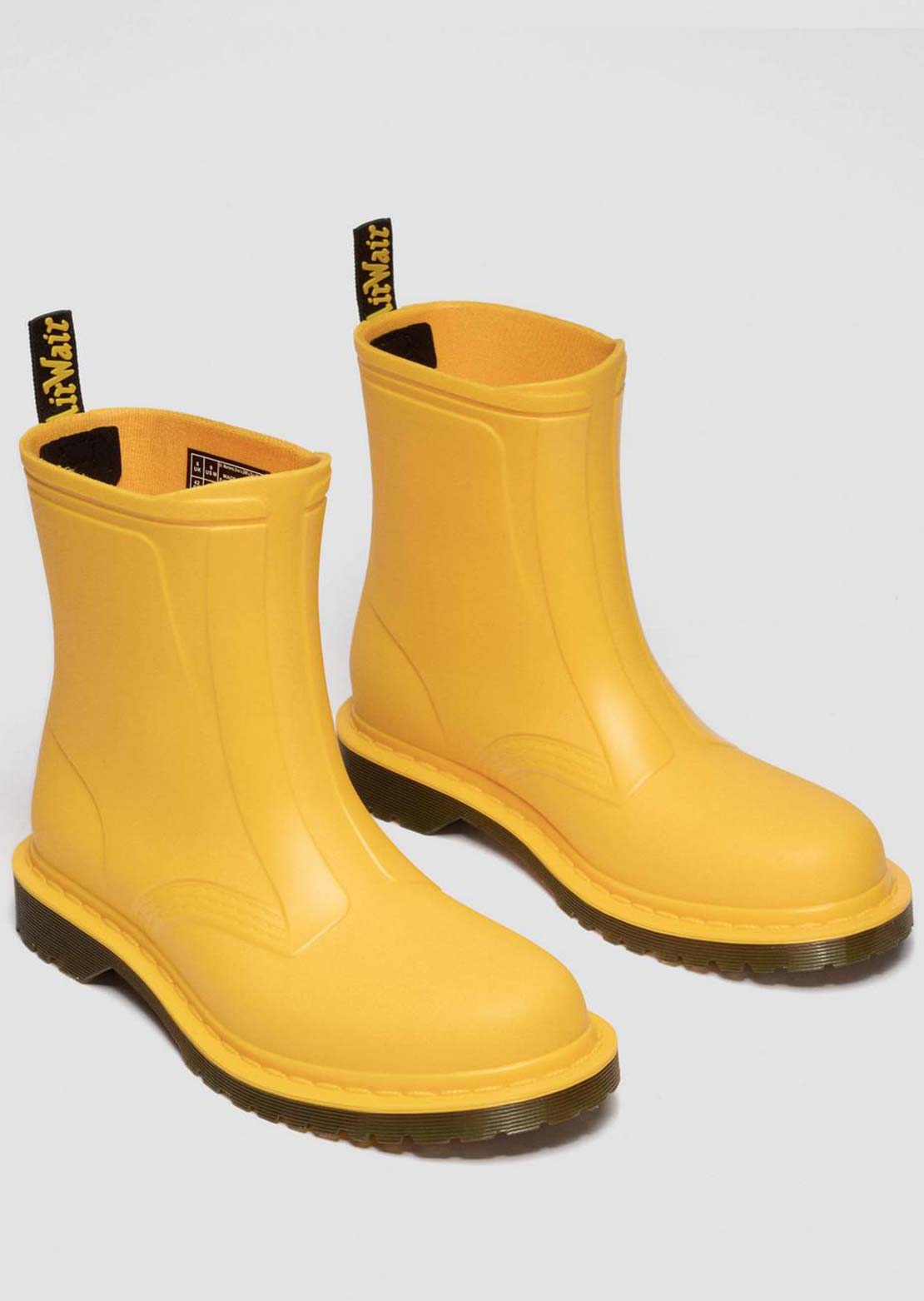 Dr.Martens Women's 1460 Rain Pull On Waterproof Boots Yellow