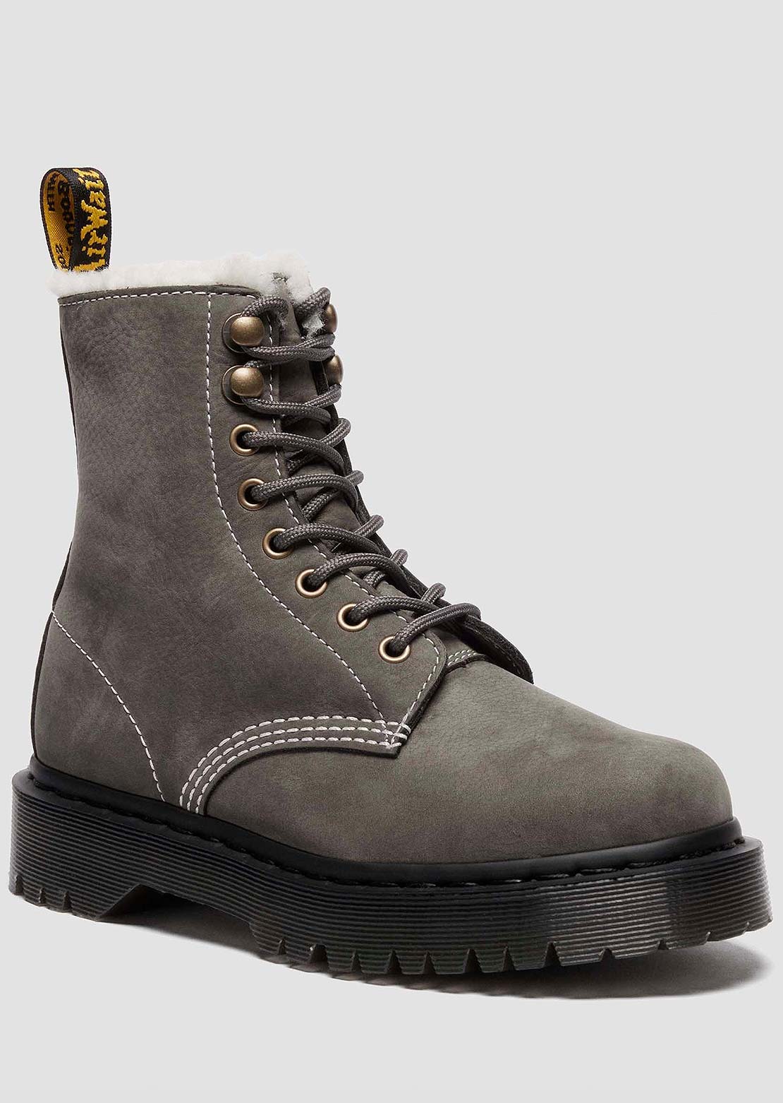 Dr.Martens Women's 1460 Pascal Bex 8 Eye Leather Boots Gunmetal