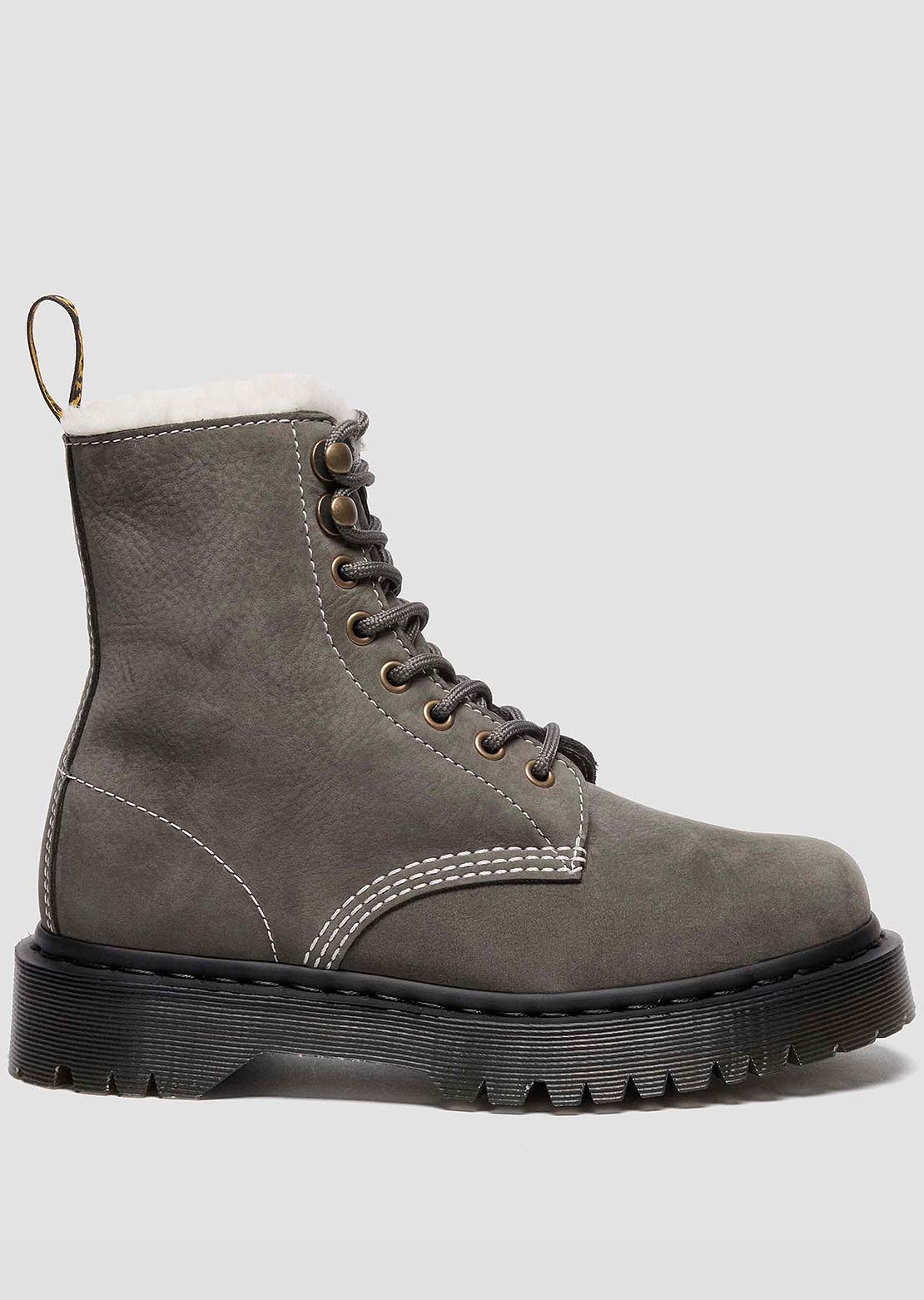 Dr.Martens Women's 1460 Pascal Bex 8 Eye Leather Boots Gunmetal