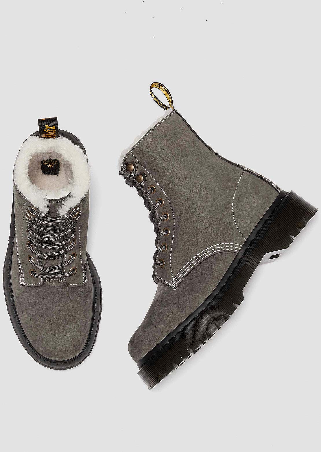 Dr.Martens Women's 1460 Pascal Bex 8 Eye Leather Boots Gunmetal