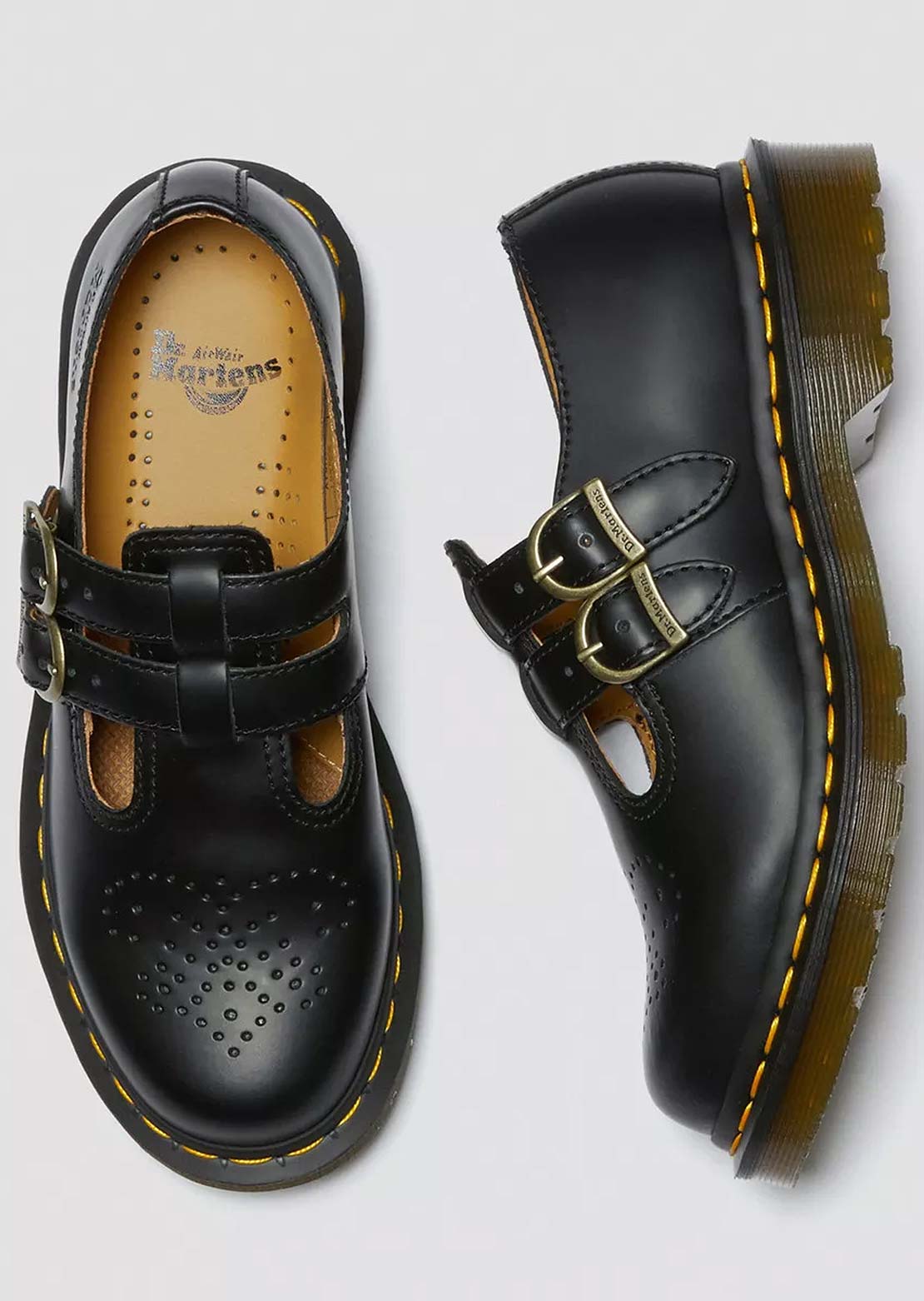 Dr.Martens Women's 8065 Mary Jane Shoes Black Smooth