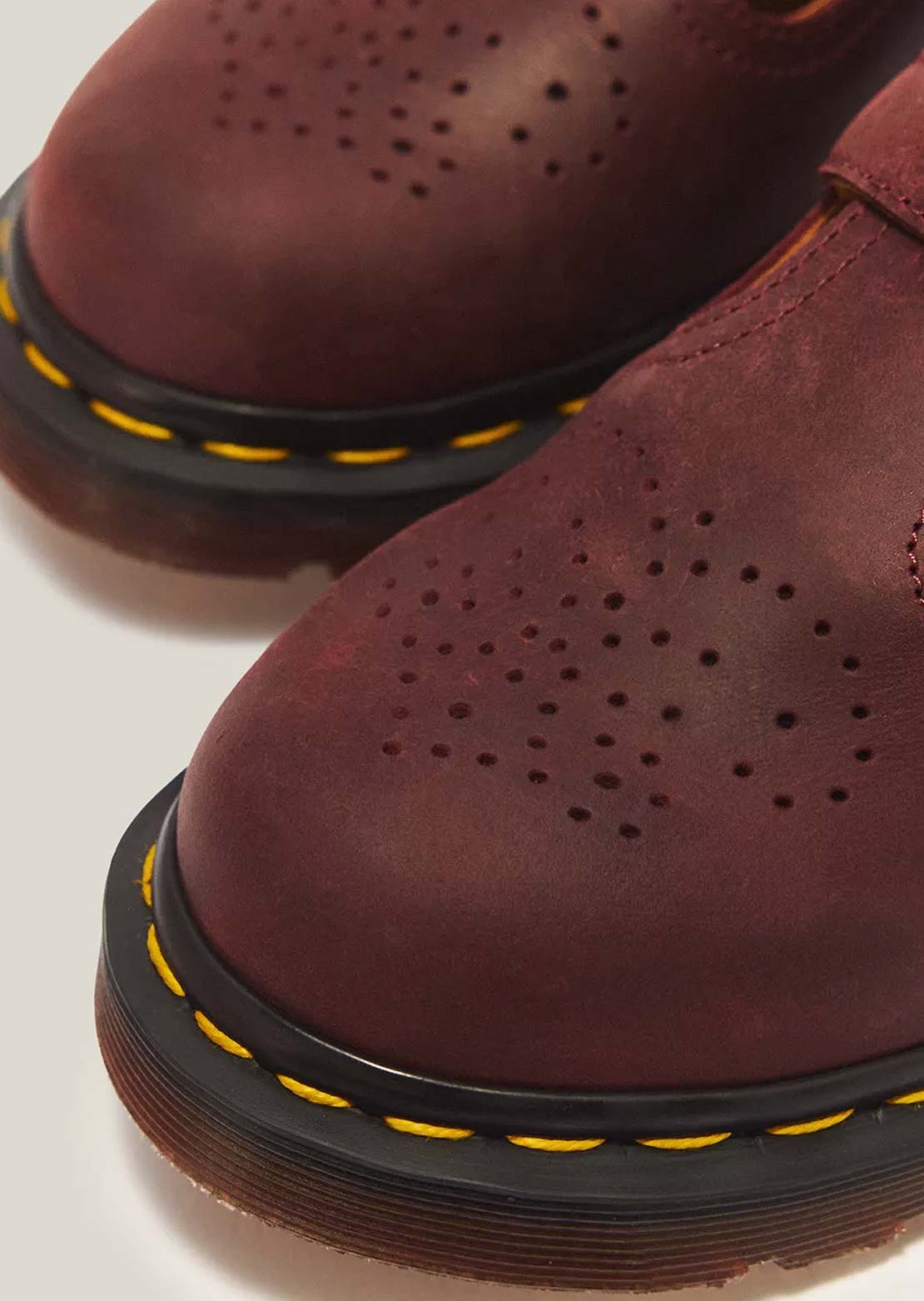 Dr.Martens Women's 8065 Mary Jane Shoes Cherry Red Crazy Horse