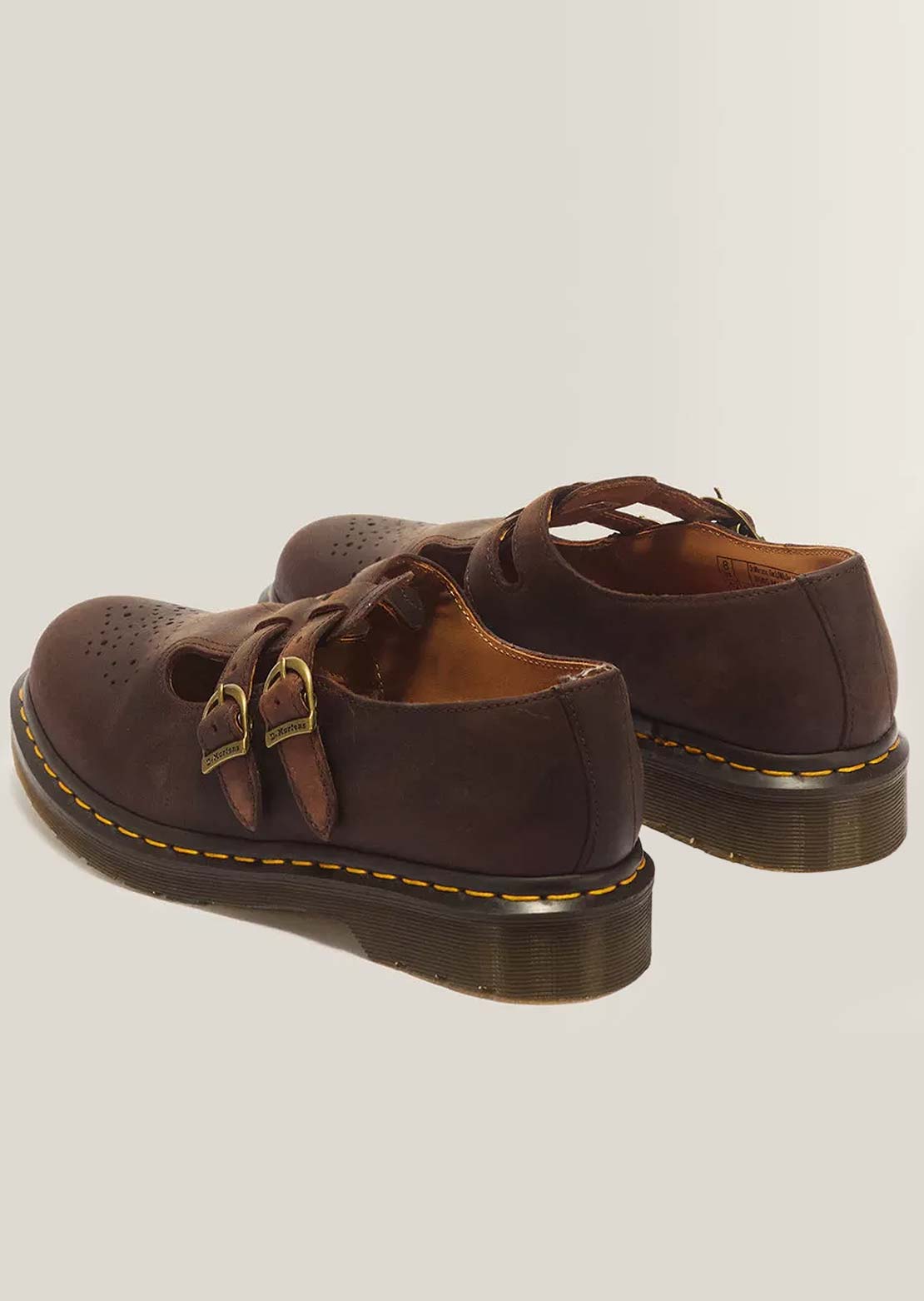 Dr.Martens Women's 8065 Mary Jane Shoes Dark Brown Crazy Horse