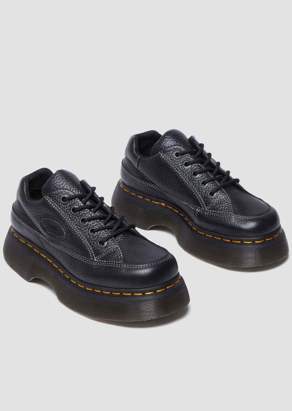 Dr.Martens Women's Buzz 5 Eye Milled Nappa Leather Shoes Black