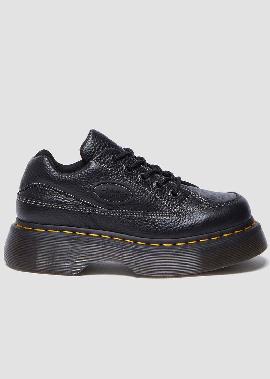 Dr.Martens Women's Buzz 5 Eye Milled Nappa Leather Shoes Black