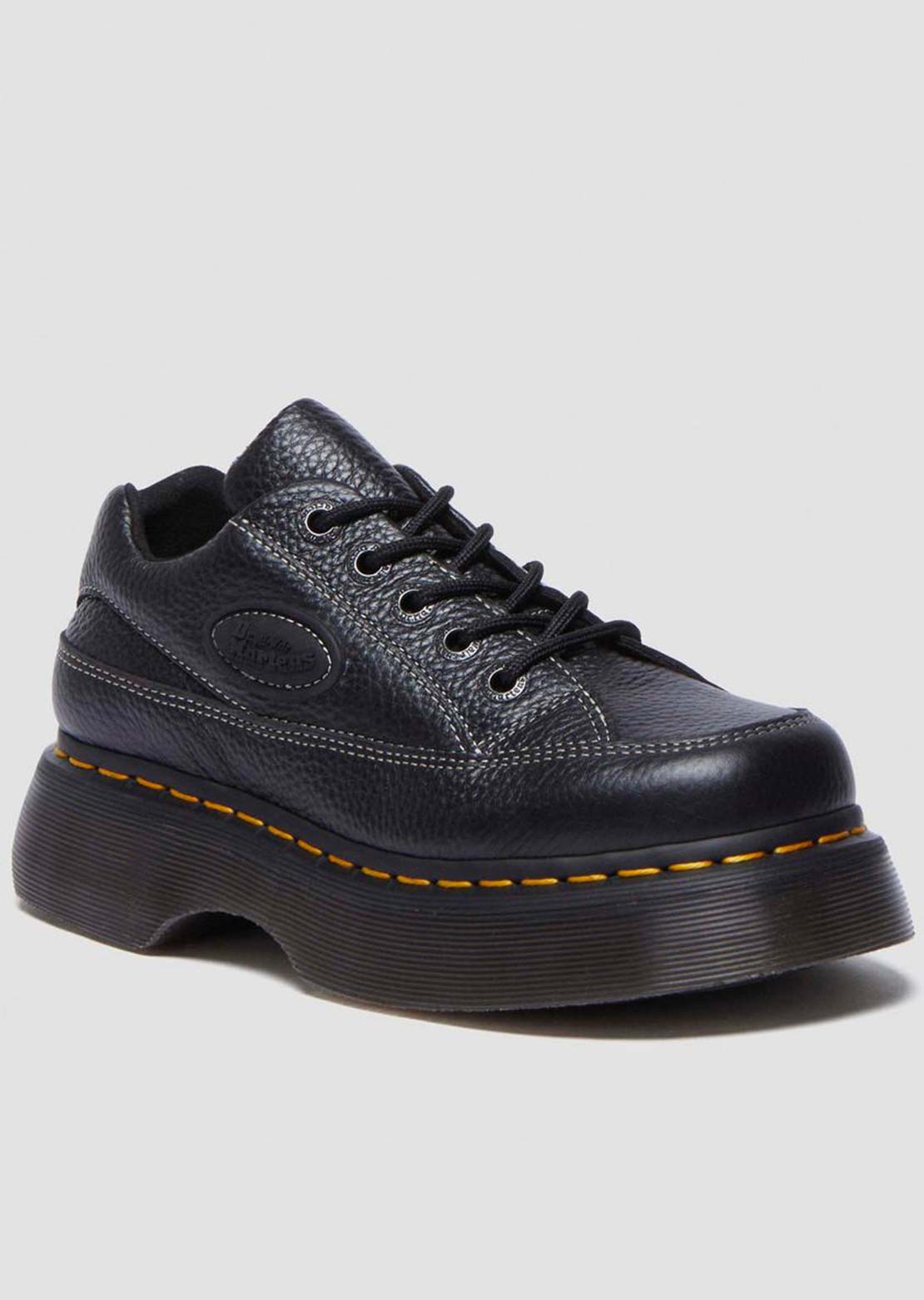 Dr.Martens Women's Buzz 5 Eye Milled Nappa Leather Shoes Black
