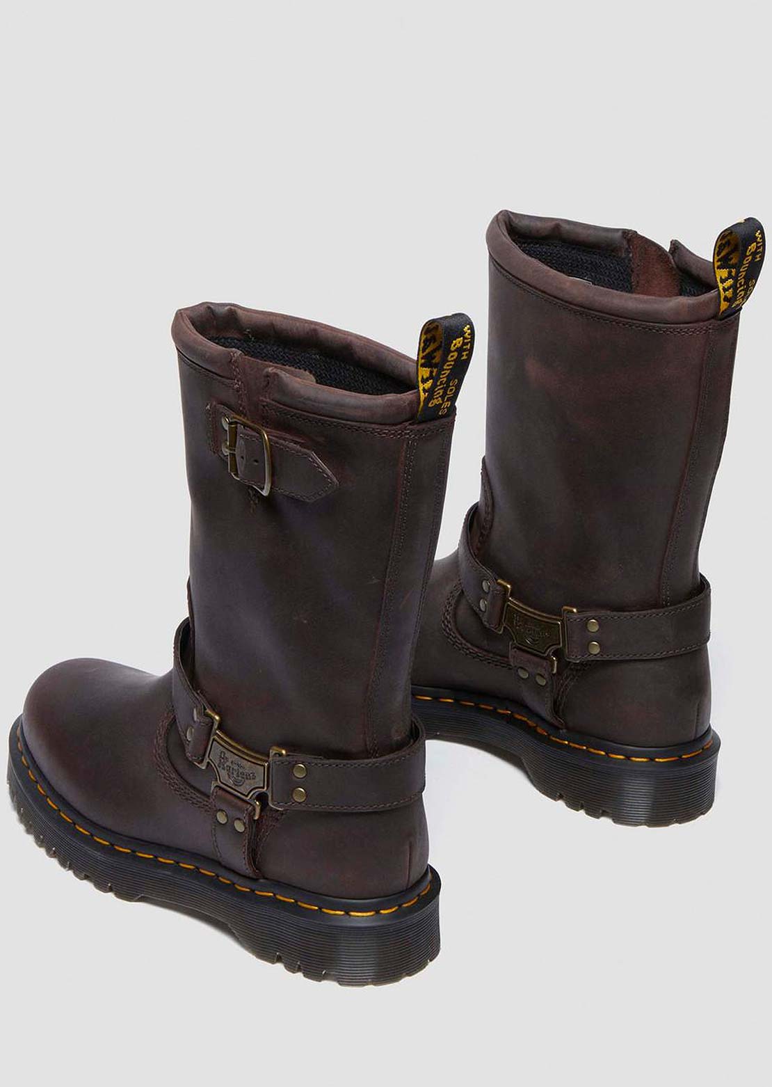 Dr.Martens Women's Anistone Hi Pull On Boots Dark Brown