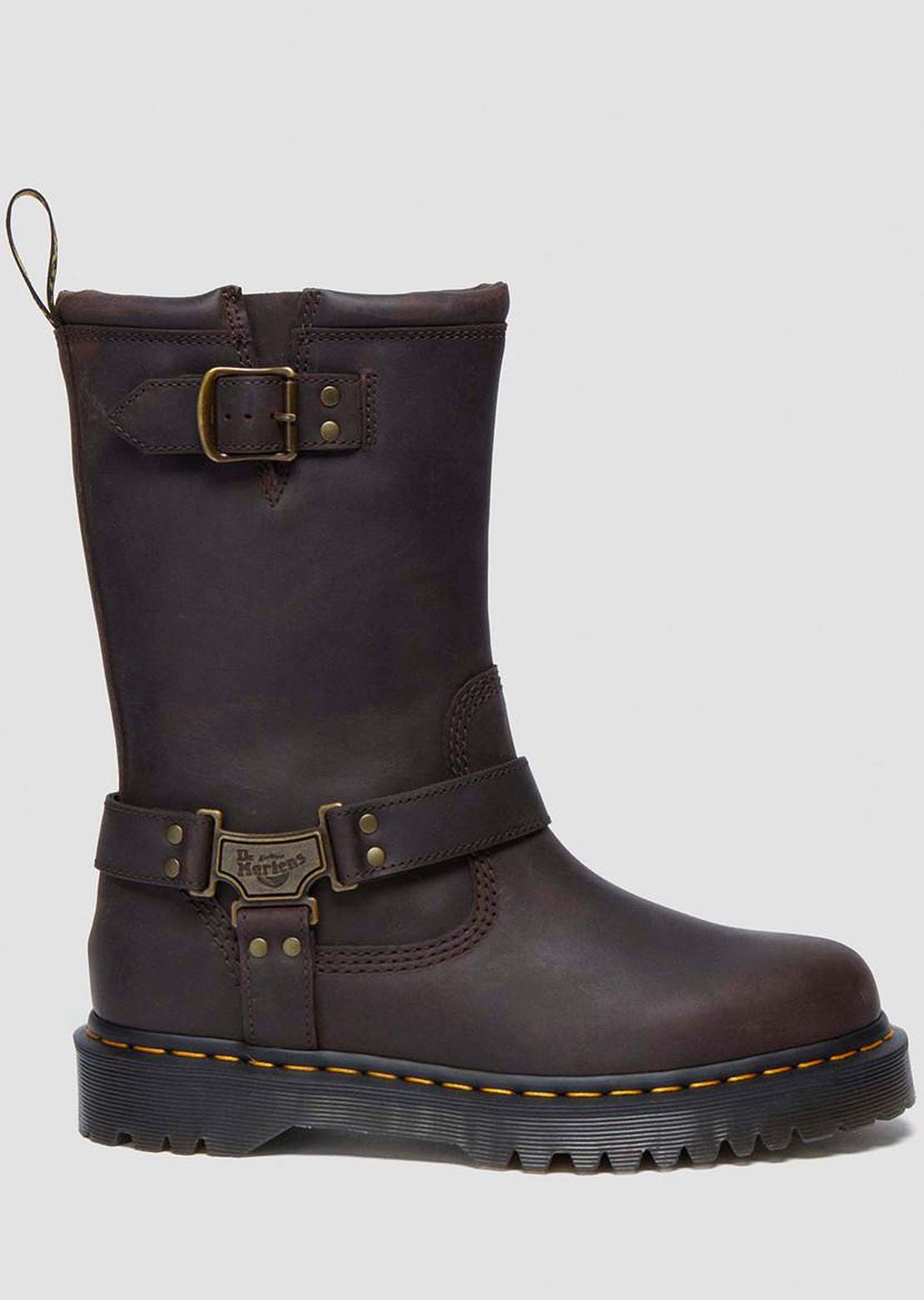Dr.Martens Women's Anistone Hi Pull On Boots Dark Brown