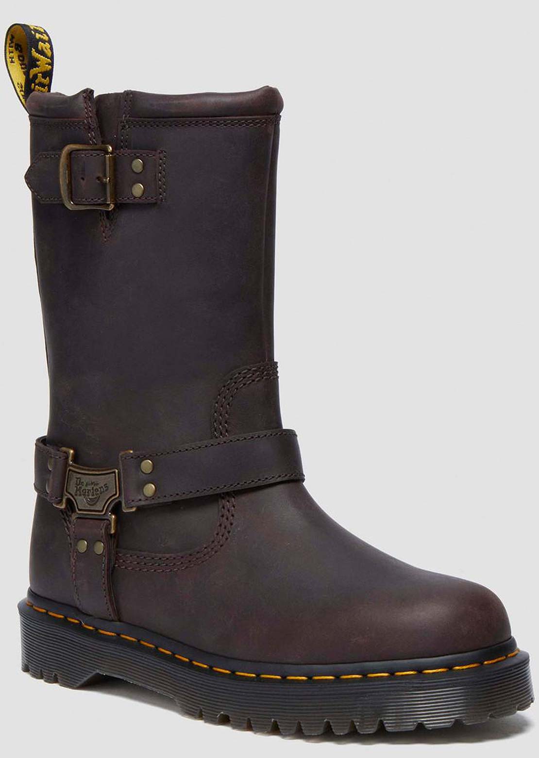 Dr.Martens Women's Anistone Hi Pull On Boots Dark Brown