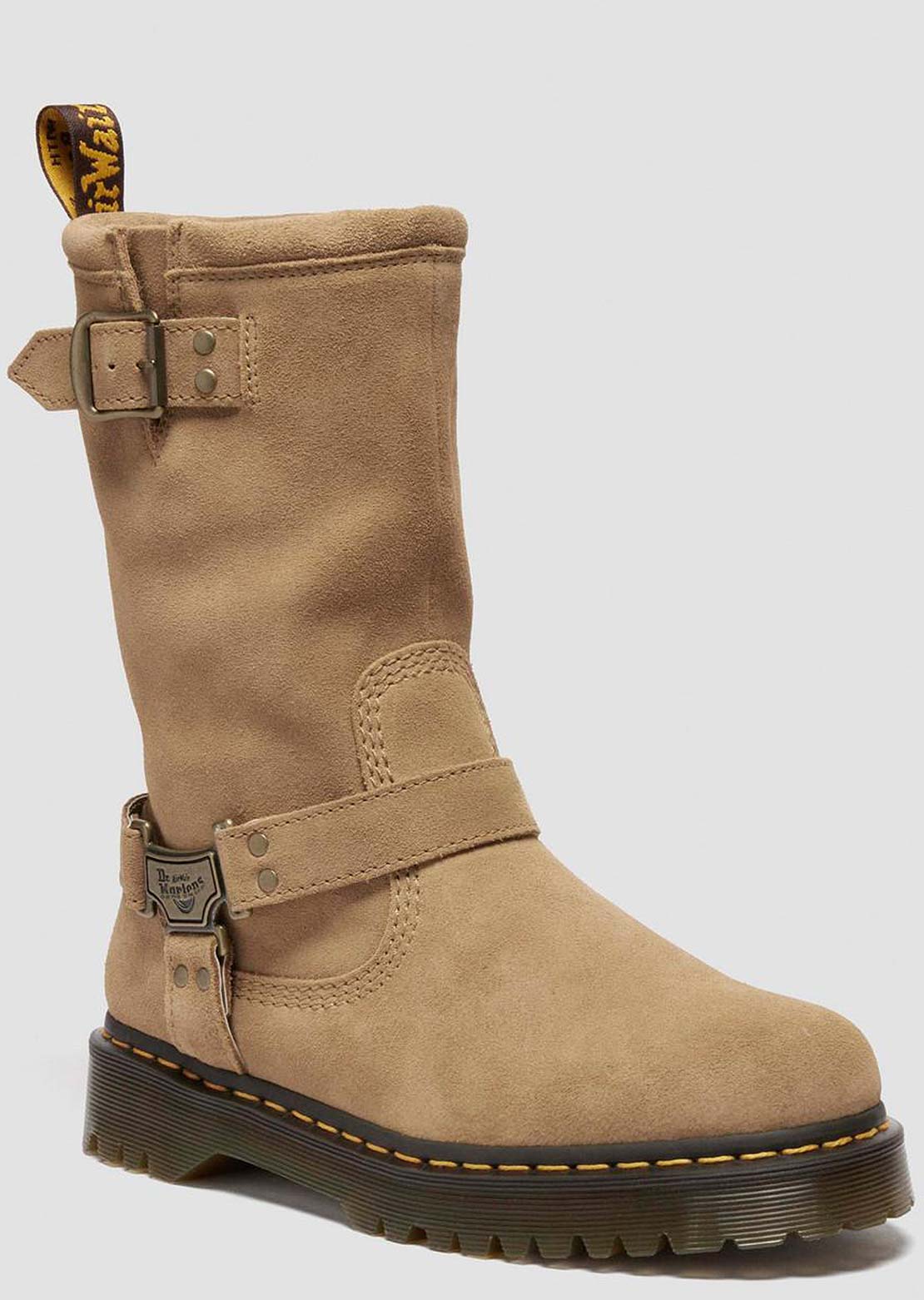 Dr.Martens Women's Anistone Hi Pull On Boots Savannah Tan