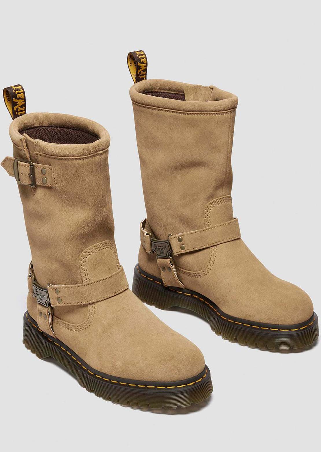 Dr.Martens Women's Anistone Hi Pull On Boots Savannah Tan