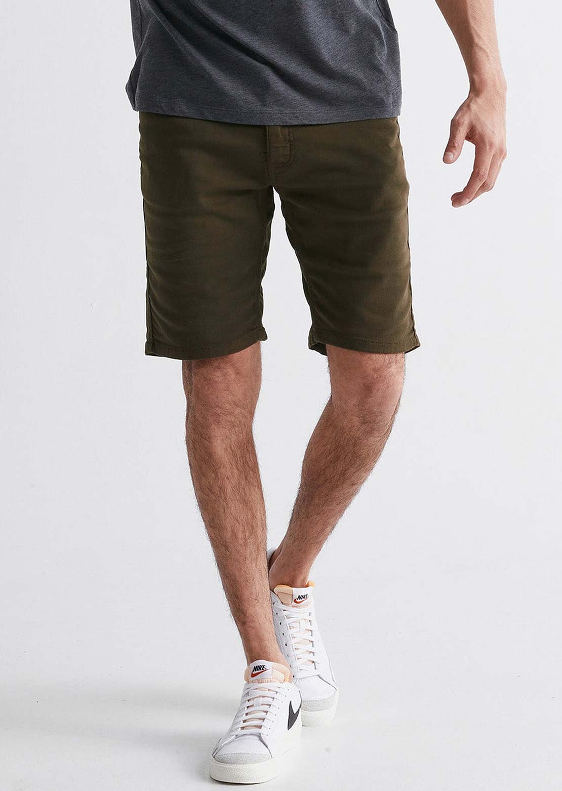 DUER Men&#39;s No Sweat Slim Shorts Army Green