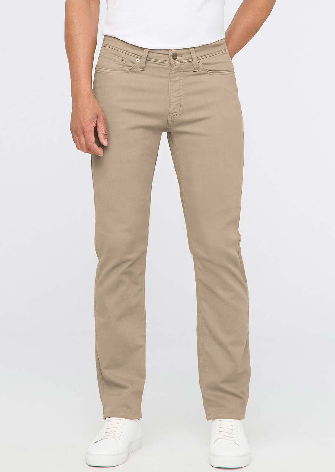 DUER Men's No Sweat Straight Pants Desert Khaki