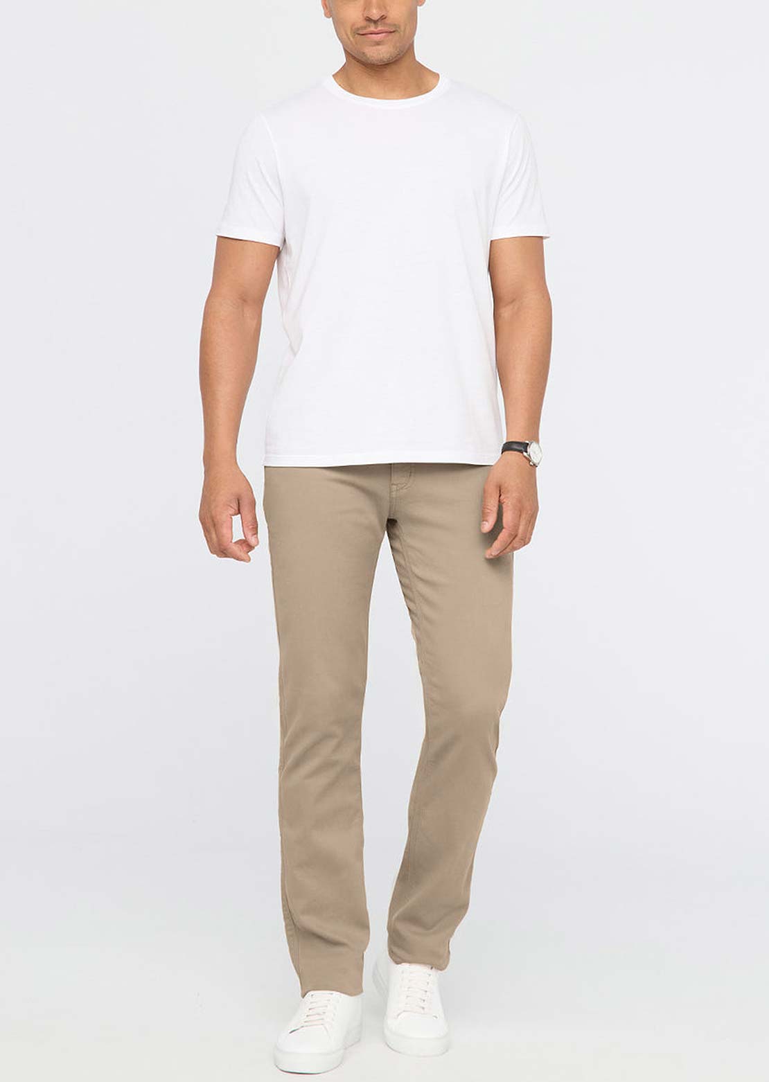 DUER Men's No Sweat Straight Pants Desert Khaki