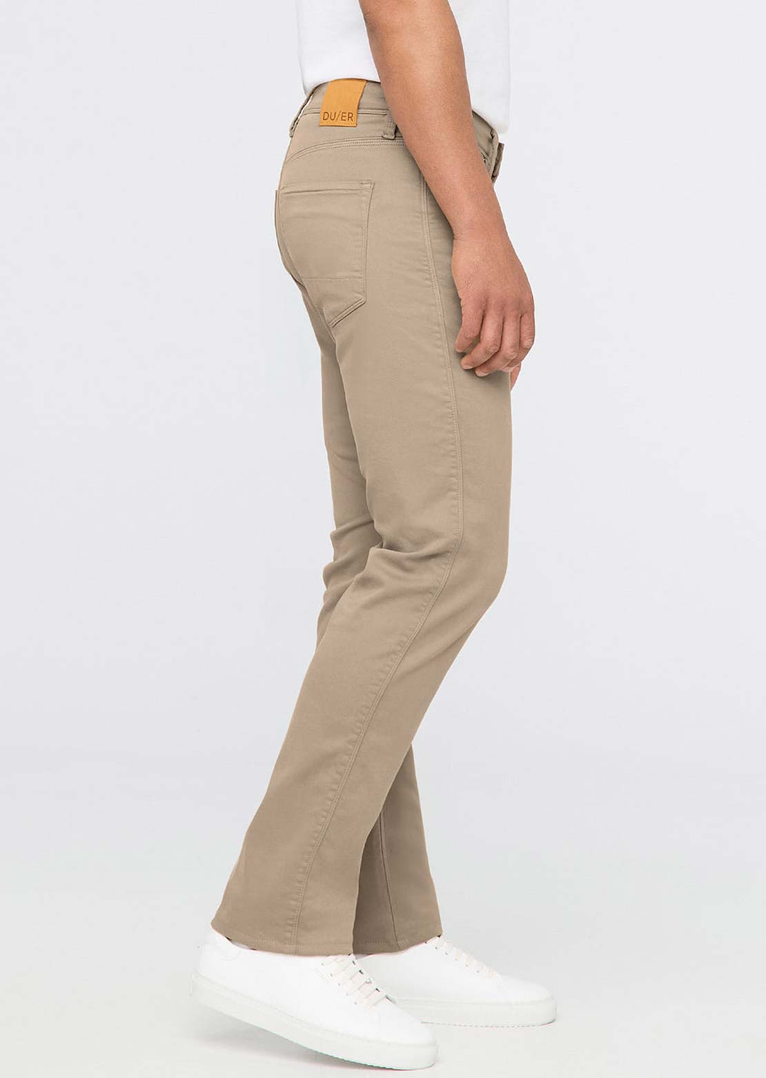 DUER Men's No Sweat Straight Pants Desert Khaki