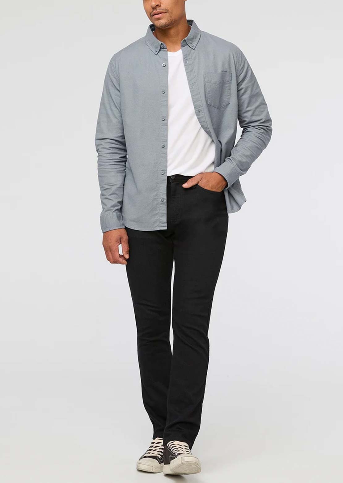 DUER Men's Performance Denim Relaxed Taper Pants Black