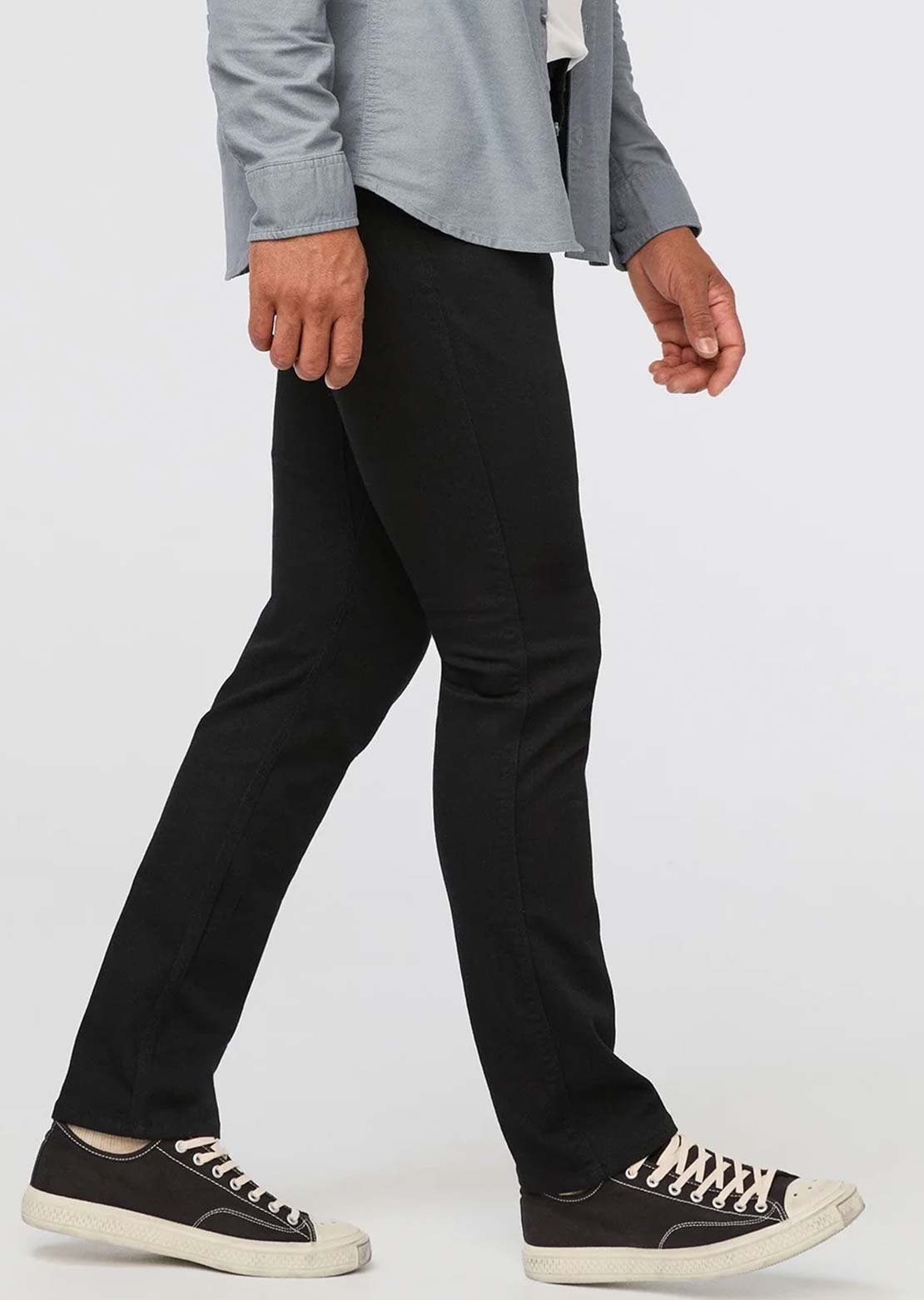 DUER Men's Performance Denim Relaxed Taper Pants Black