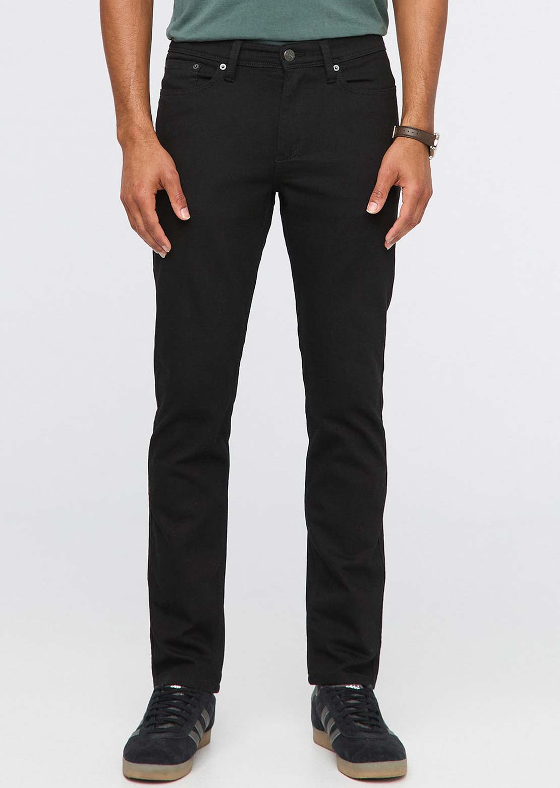DUER Men's Performance Denim Slim Pants Black Midnight