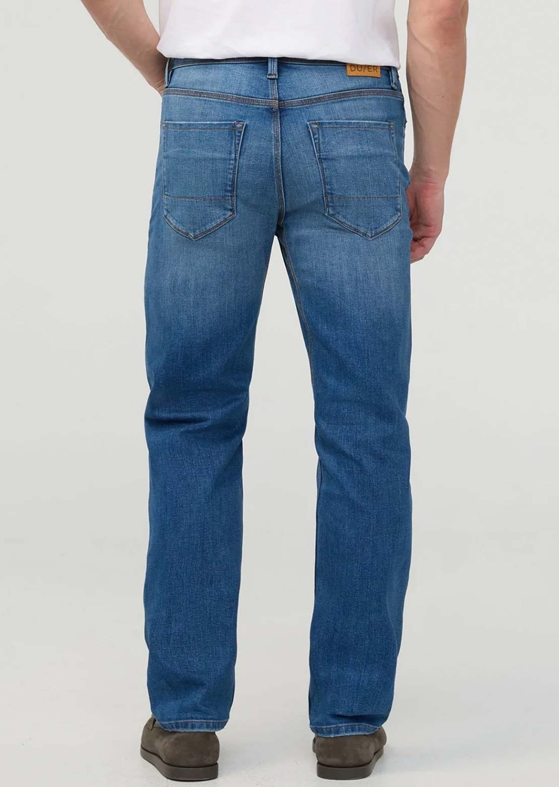 DUER Men's Performance Denim+ Straight Pants Alpine Indigo