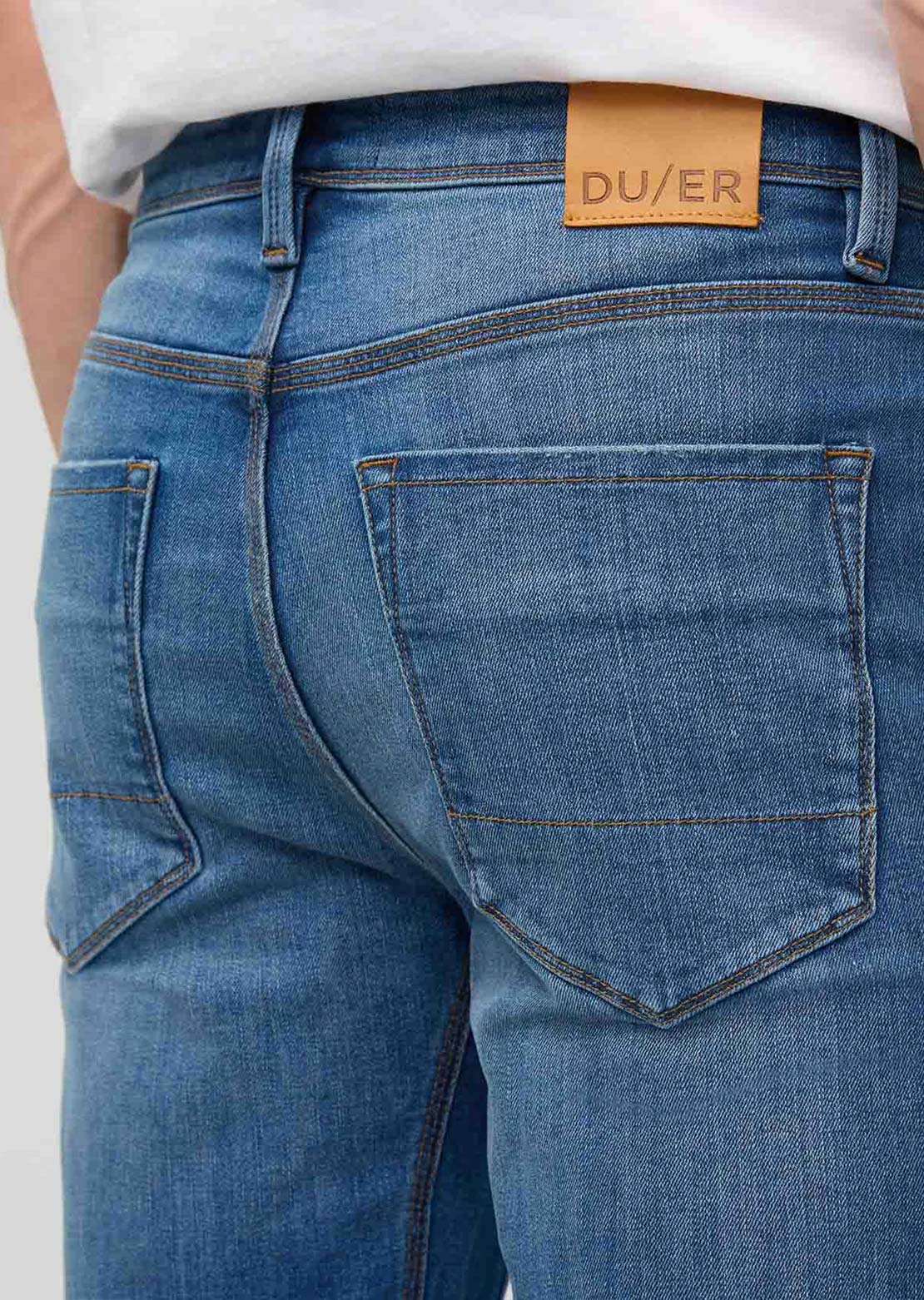 DUER Men's Performance Denim+ Straight Pants Alpine Indigo
