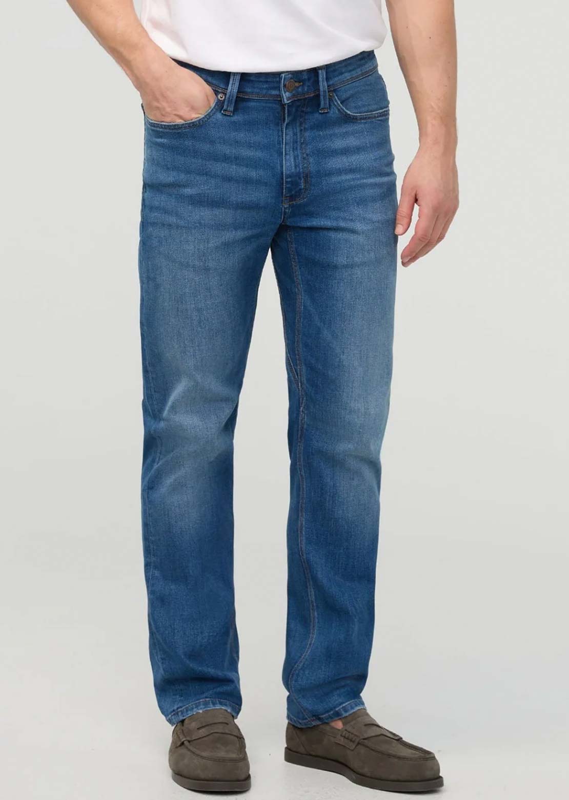 DUER Men's Performance Denim+ Straight Pants Alpine Indigo