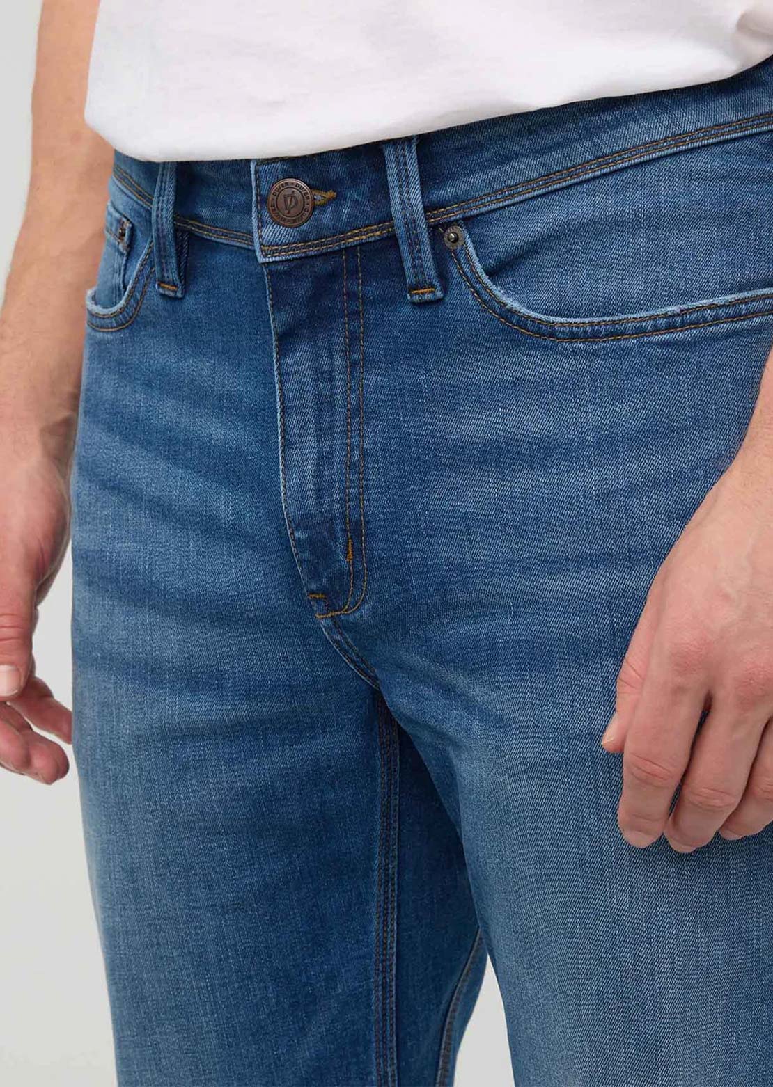 DUER Men's Performance Denim+ Straight Pants Alpine Indigo
