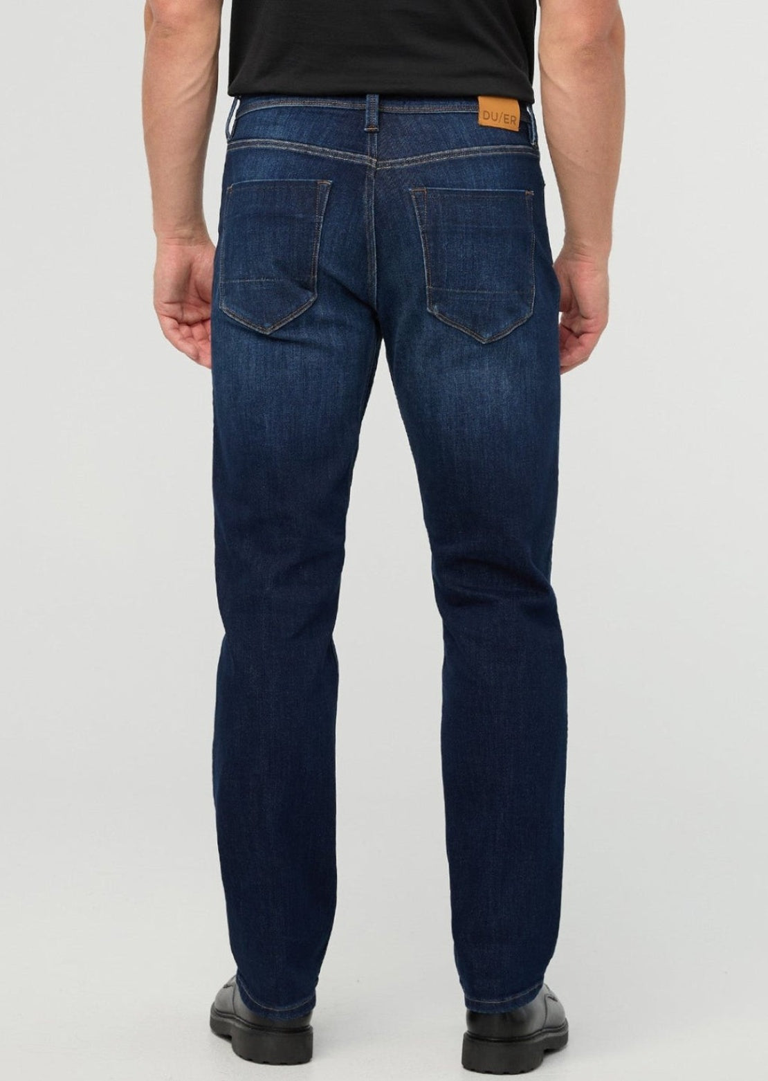 DUER Men's Performance Denim+ Relaxed Straight Pants Heritage Indigo